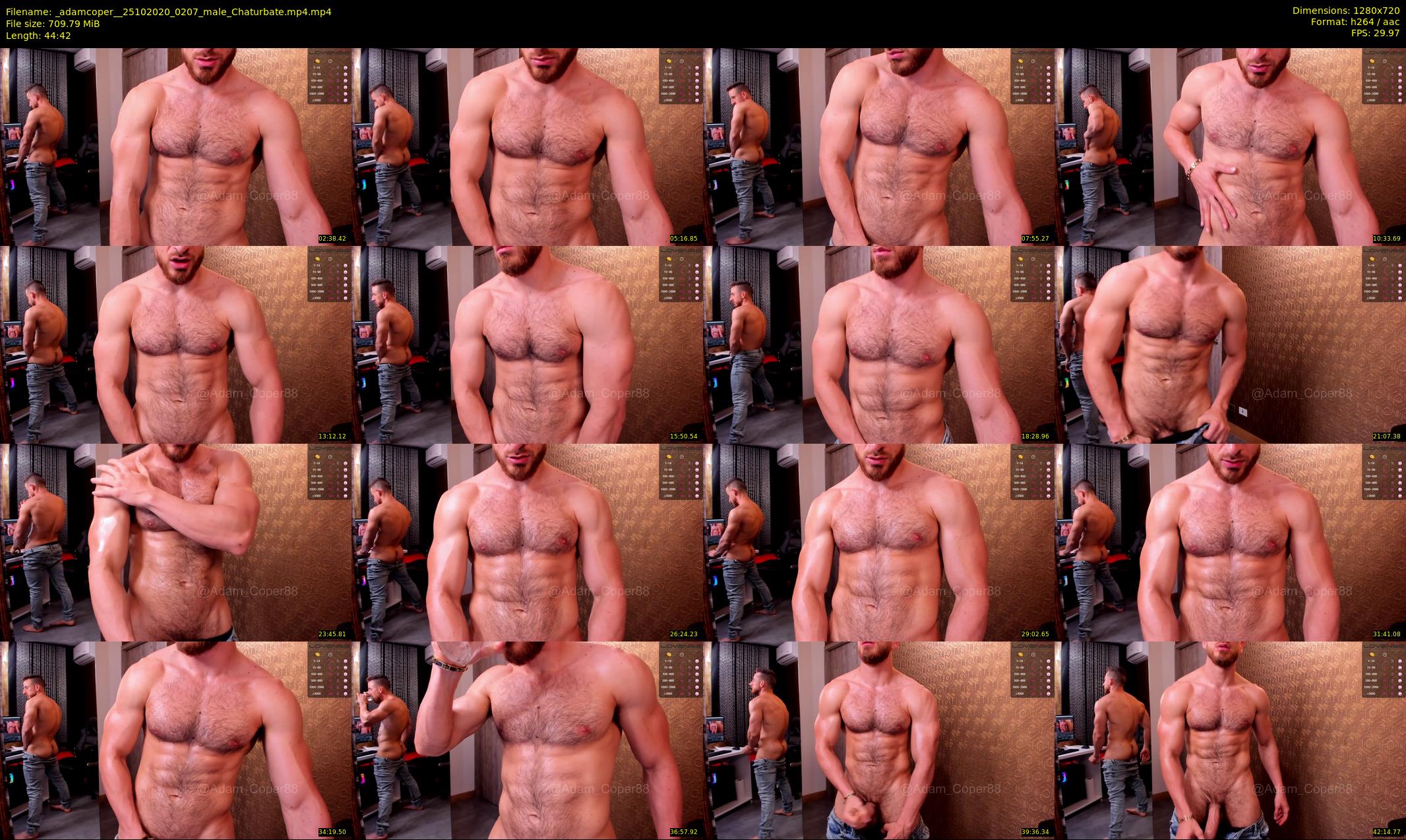 _adamcoper_ — 45 minute Chaturbate male cam show recording, 720p, Oct 25, 2020