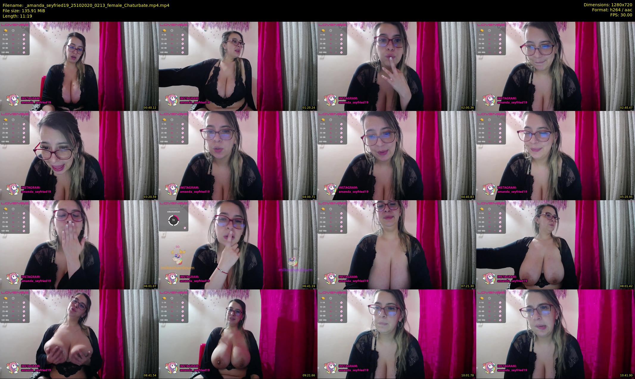 _amanda_seyfried19 — 12 minute Chaturbate female cam show recording, 720p, Oct 25, 2020