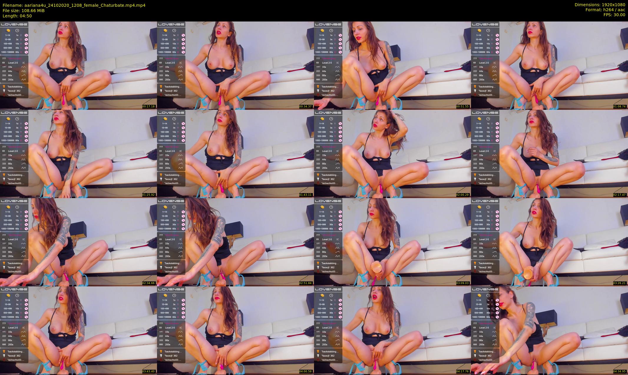 aariana4u — 5 minute Chaturbate female cam show recording, 1080p, Oct 24, 2020