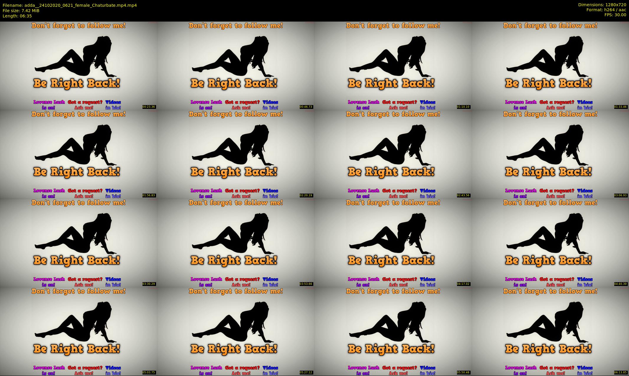 adda_ — 7 minute Chaturbate female cam show recording, 720p, Oct 24, 2020