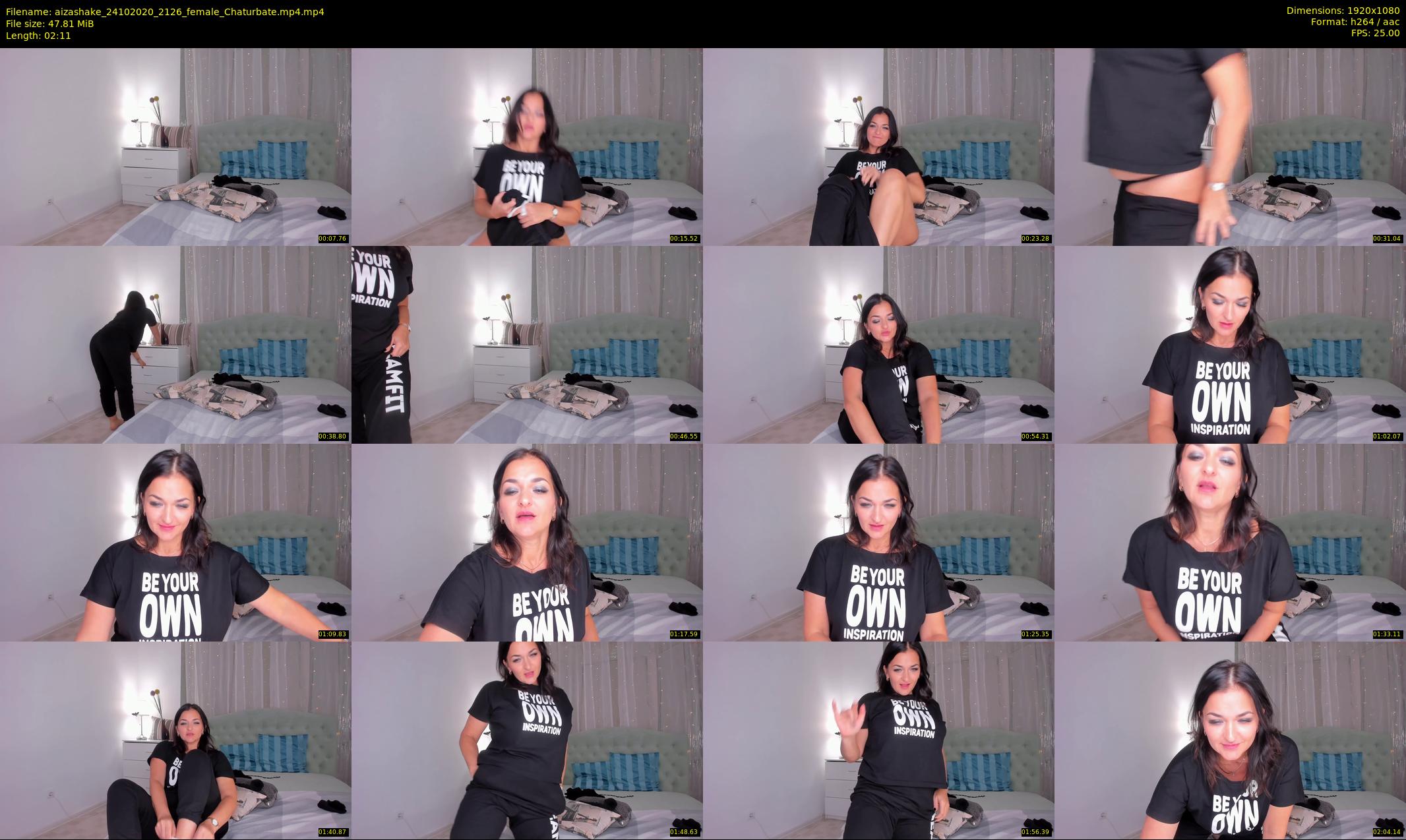 aizashake — 3 minute Chaturbate female cam show recording, 1080p, Oct 24, 2020