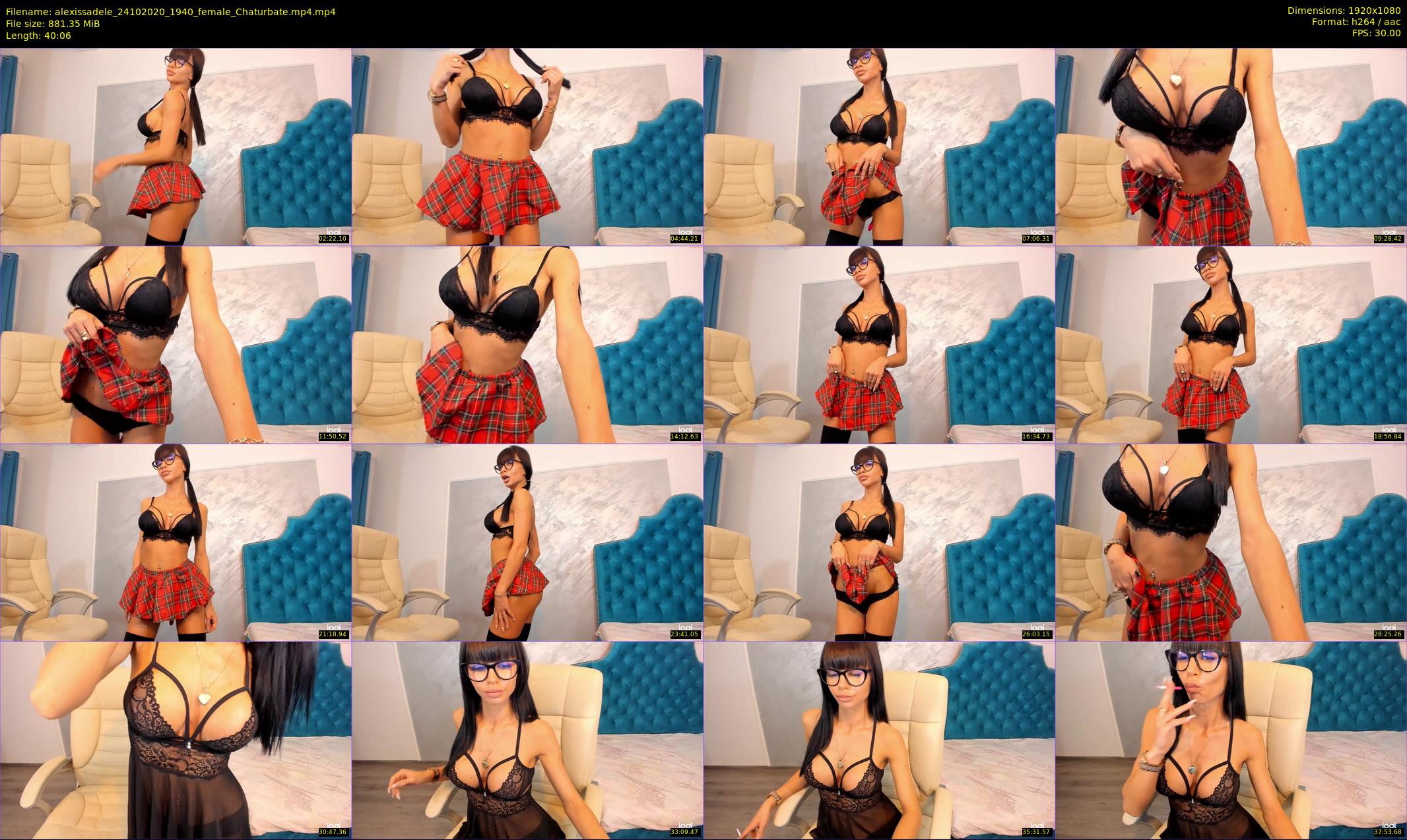 alexissadele — 41 minute Chaturbate female cam show recording, 1080p, Oct 24, 2020