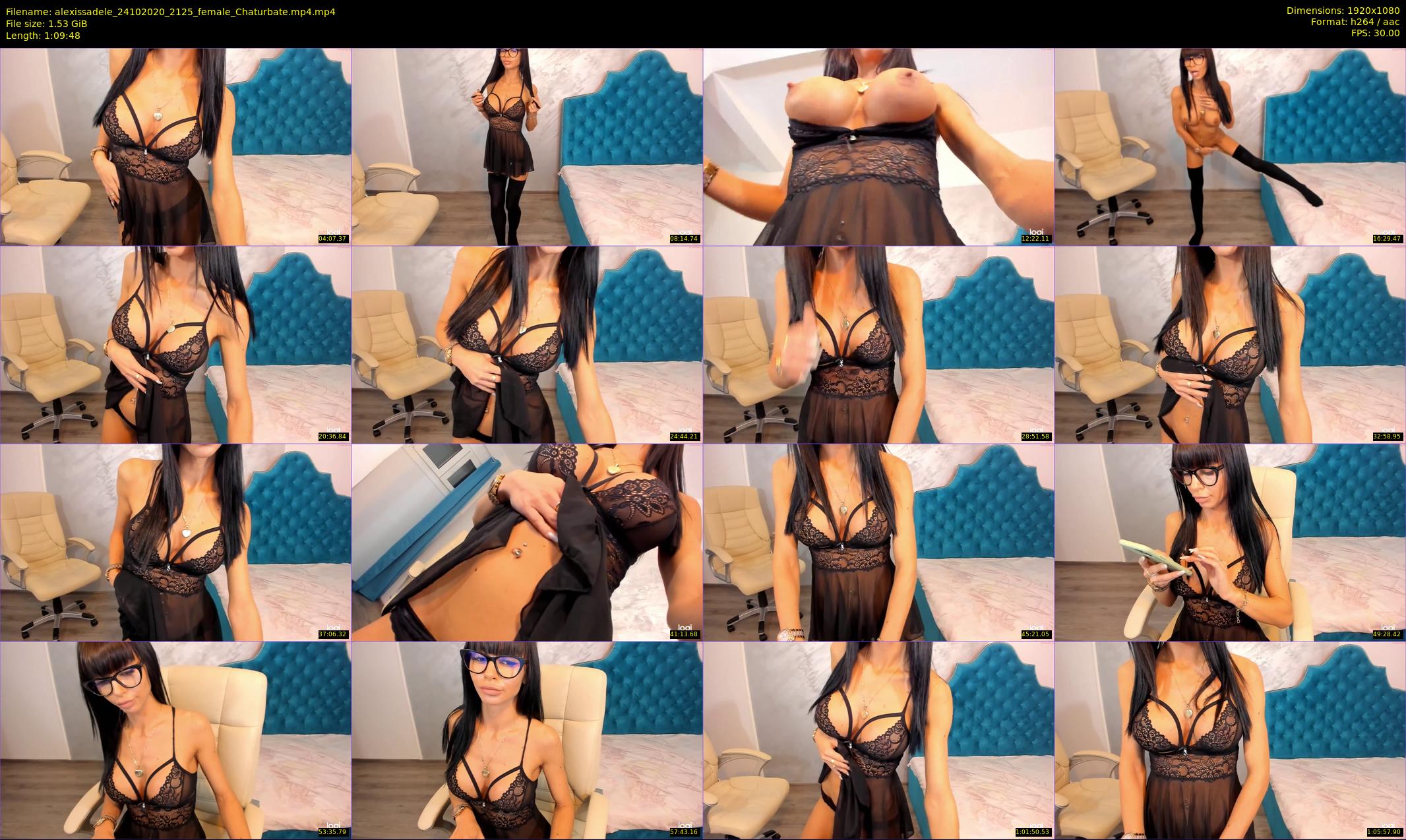 alexissadele — 70 minute Chaturbate female cam show recording, 1080p, Oct 24, 2020