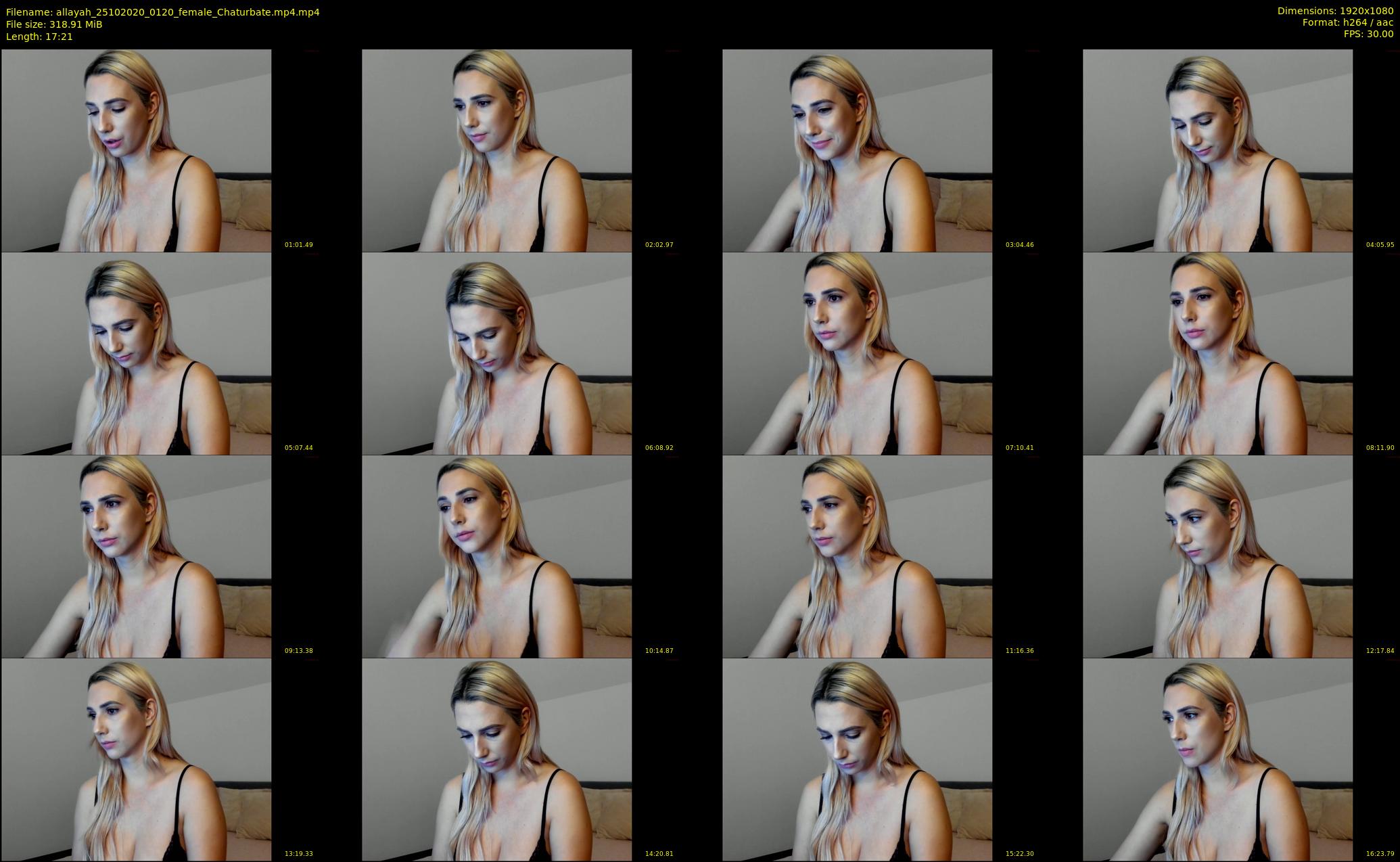 allayah — 18 minute Chaturbate female cam show recording, 1080p, Oct 25, 2020