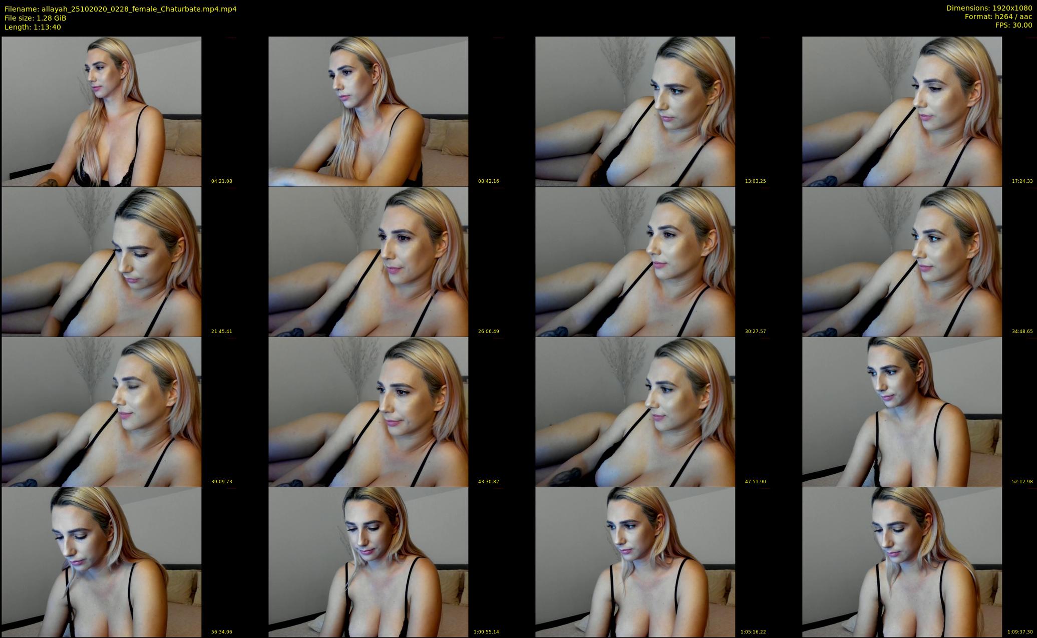 allayah — 74 minute Chaturbate female cam show recording, 1080p, Oct 25, 2020