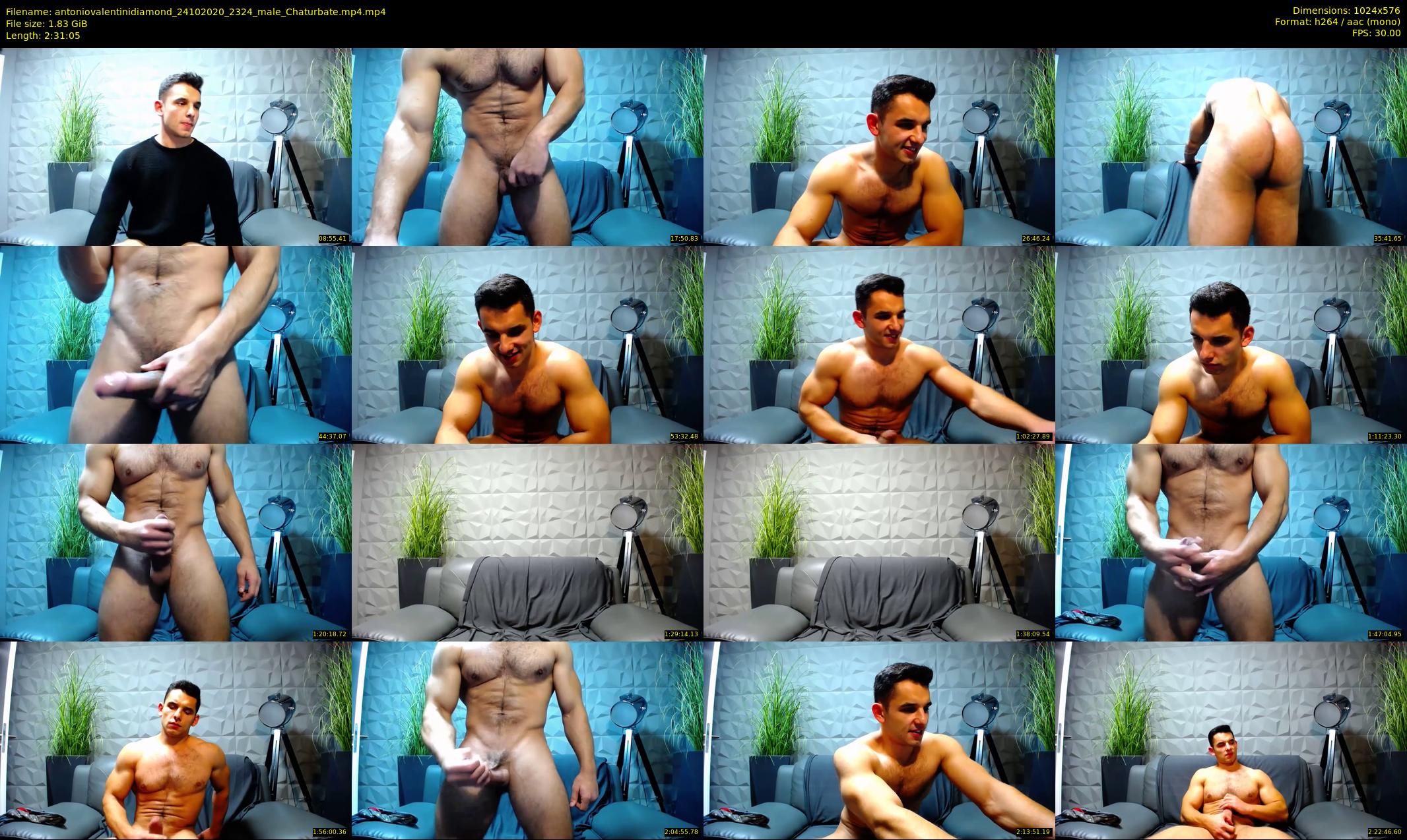 antoniovalentinidiamond — 152 minute Chaturbate male cam show recording, 480p, Oct 24, 2020
