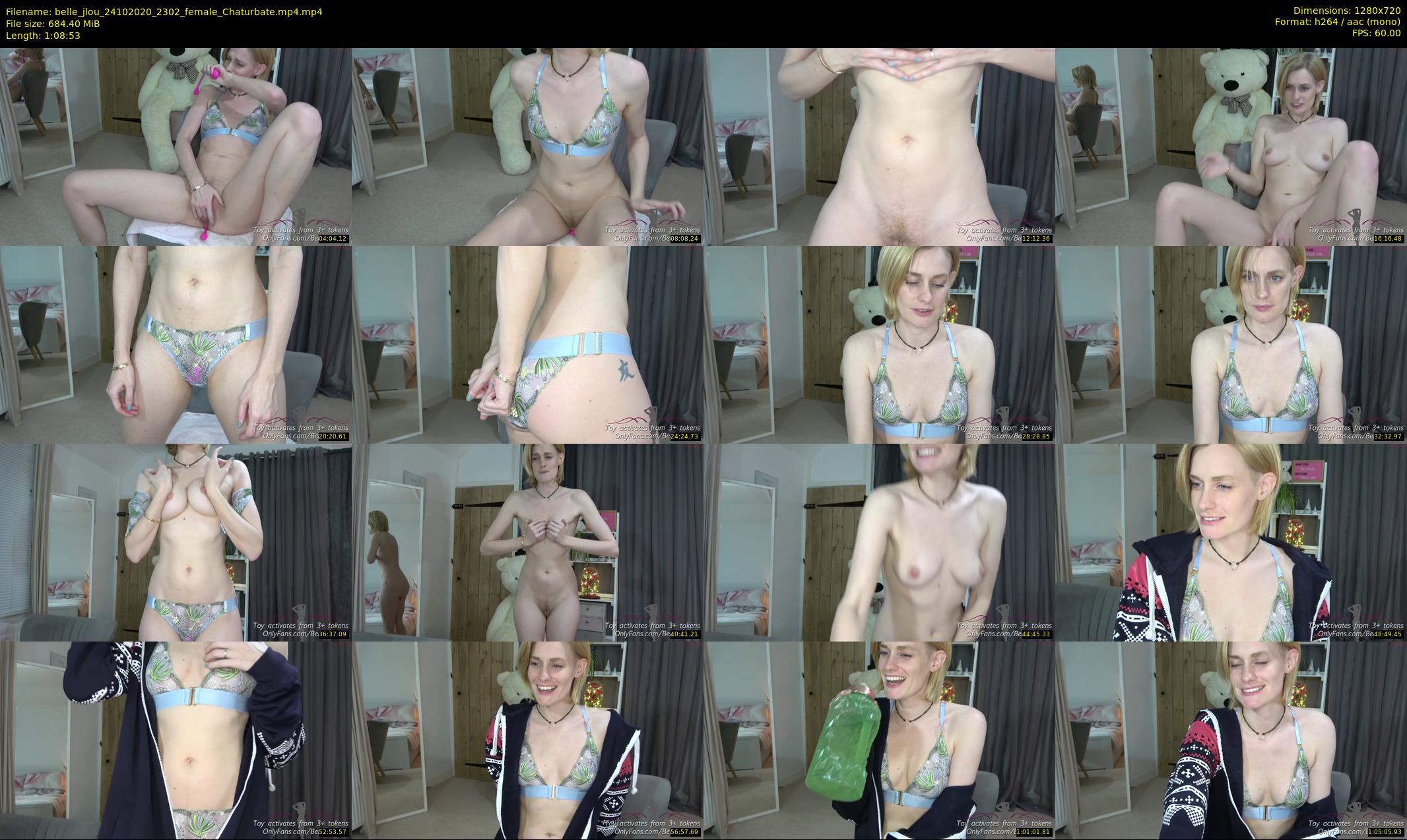 belle_jlou — 69 minute Chaturbate female cam show recording, 720p, Oct 24, 2020