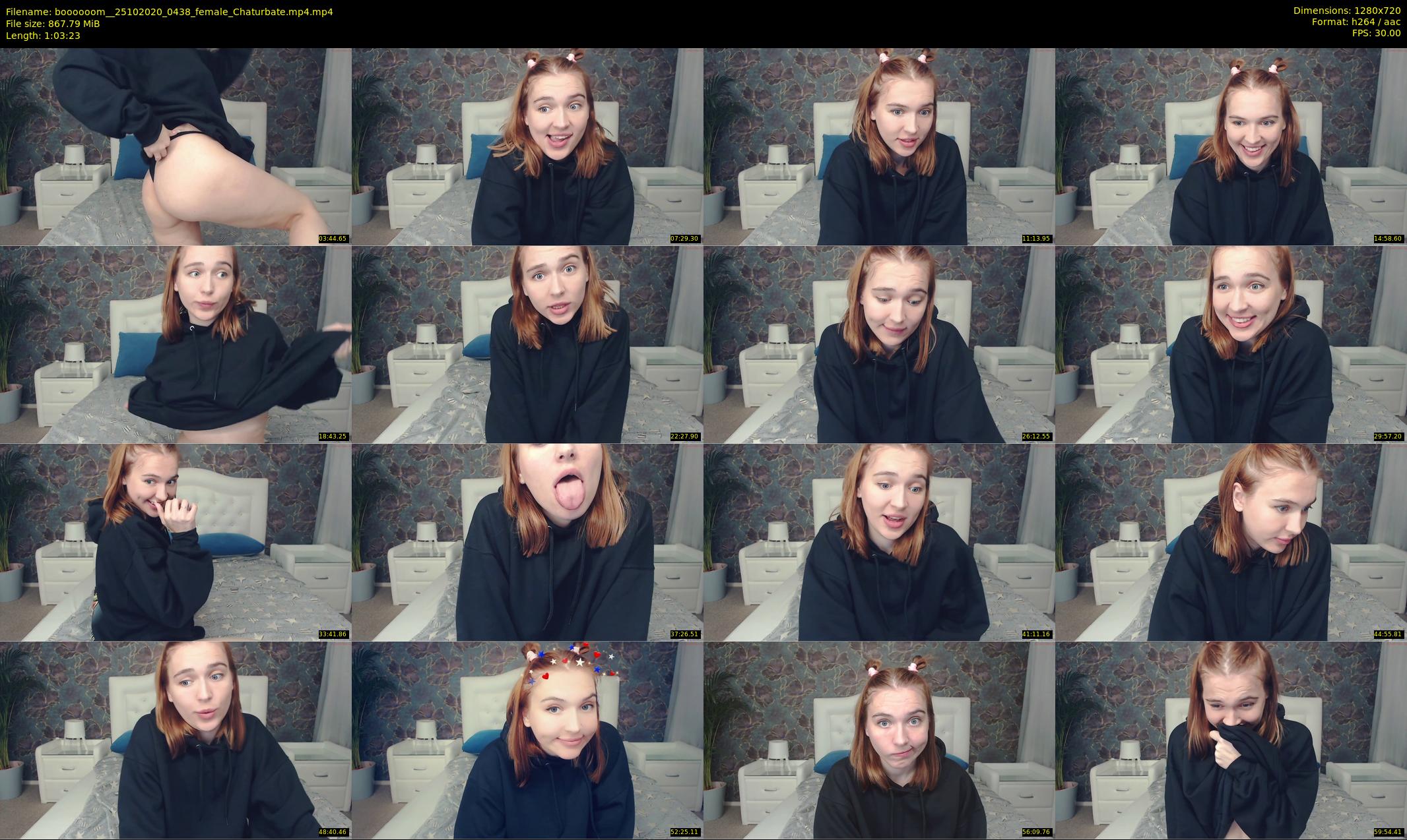boooooom_ — 64 minute Chaturbate female cam show recording, 720p, Oct 25, 2020