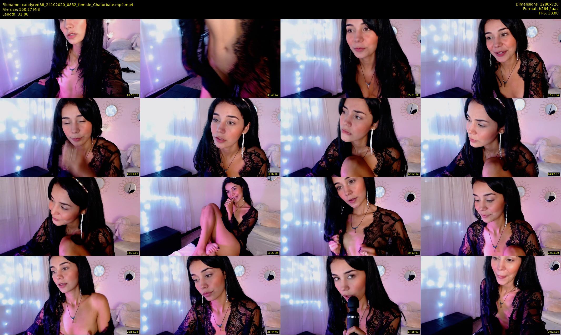 candyred88 — 32 minute Chaturbate female cam show recording, 720p, Oct 24, 2020