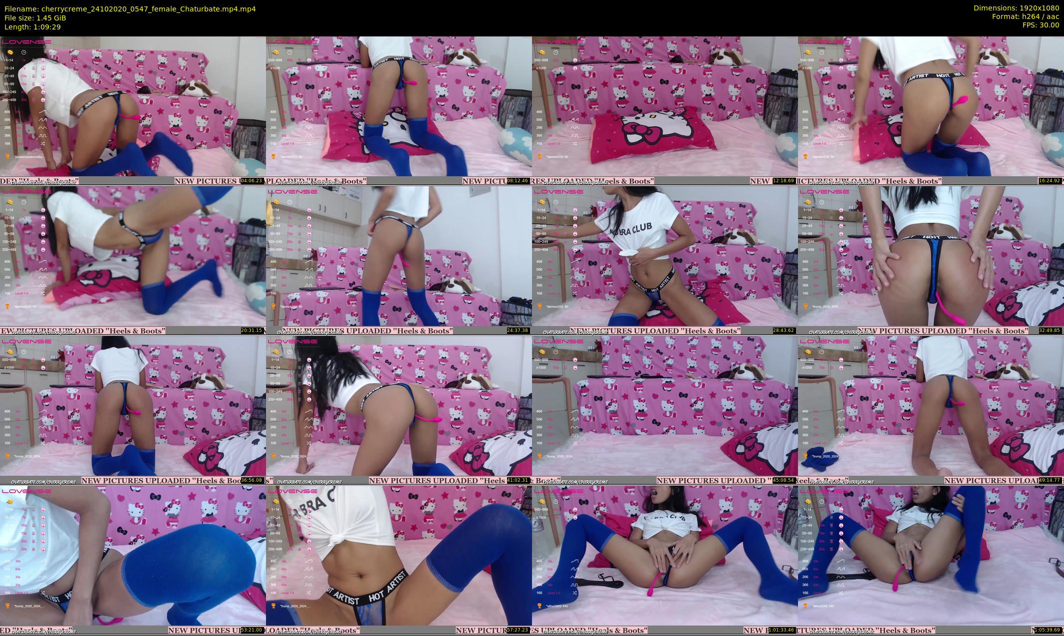 cherrycreme — 70 minute Chaturbate female cam show recording, 1080p, Oct 24, 2020