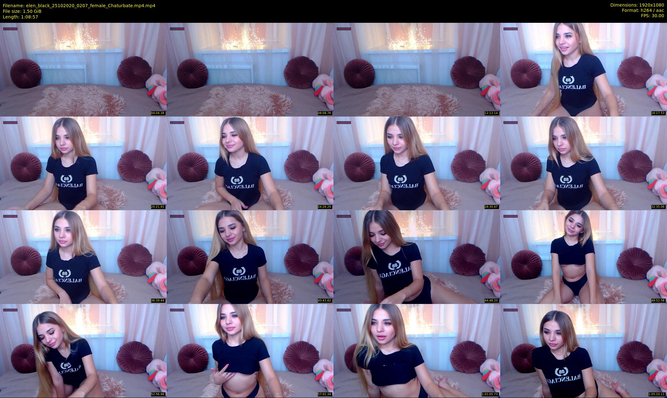 elen_black — 69 minute Chaturbate female cam show recording, 1080p, Oct 25, 2020