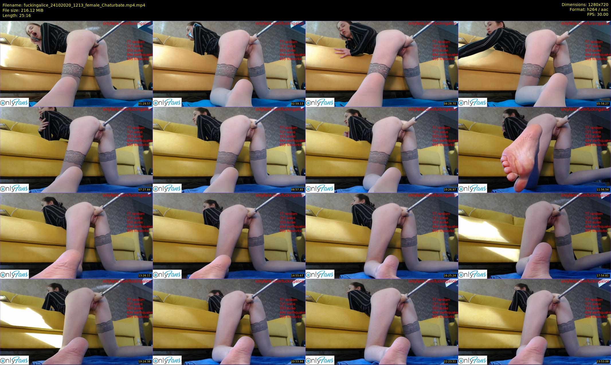 fuckingalice — 26 minute Chaturbate female cam show recording, 720p, Oct 24, 2020