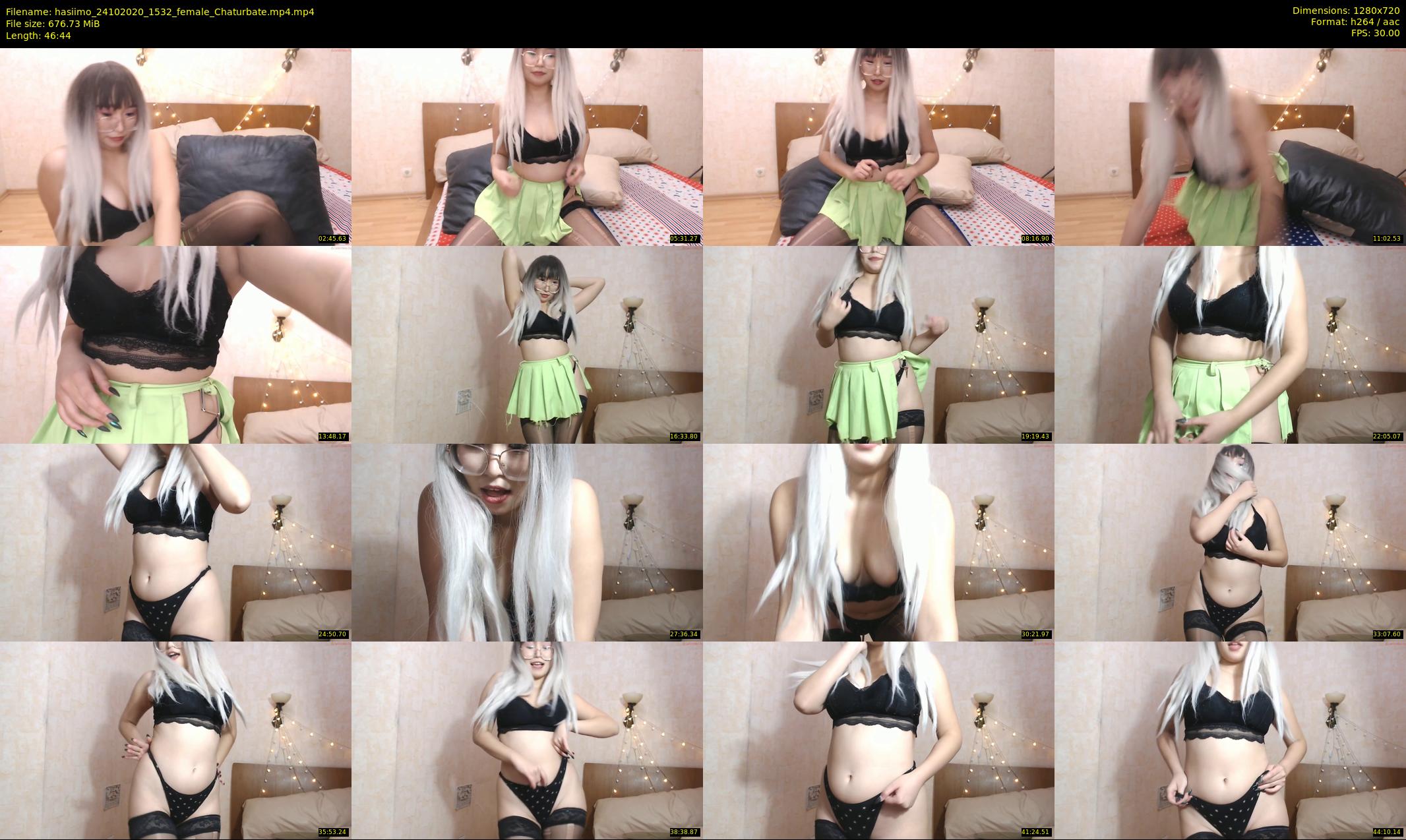 hasiimo — 47 minute Chaturbate female cam show recording, 720p, Oct 24, 2020