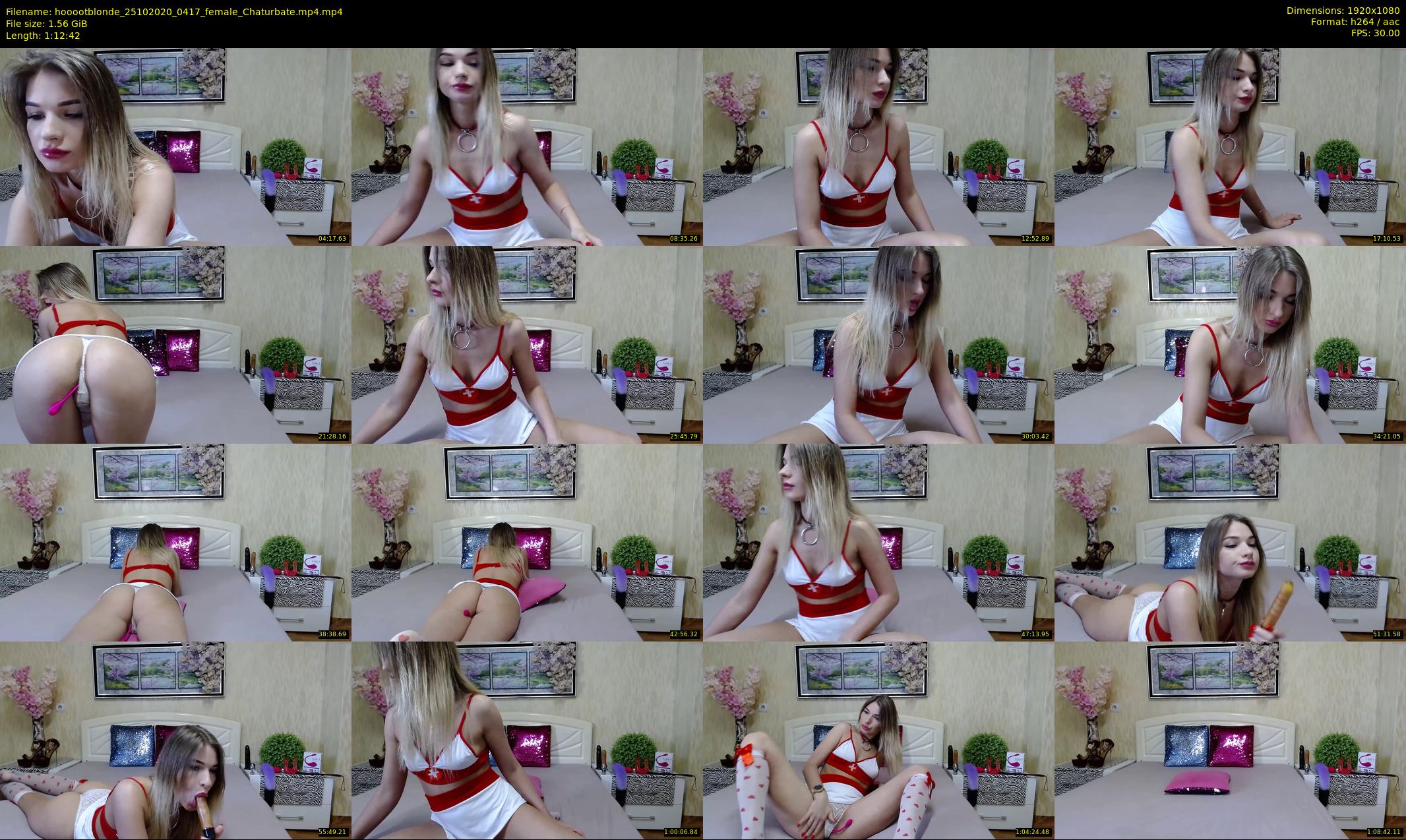 hooootblonde — 73 minute Chaturbate female cam show recording, 1080p, Oct 25, 2020