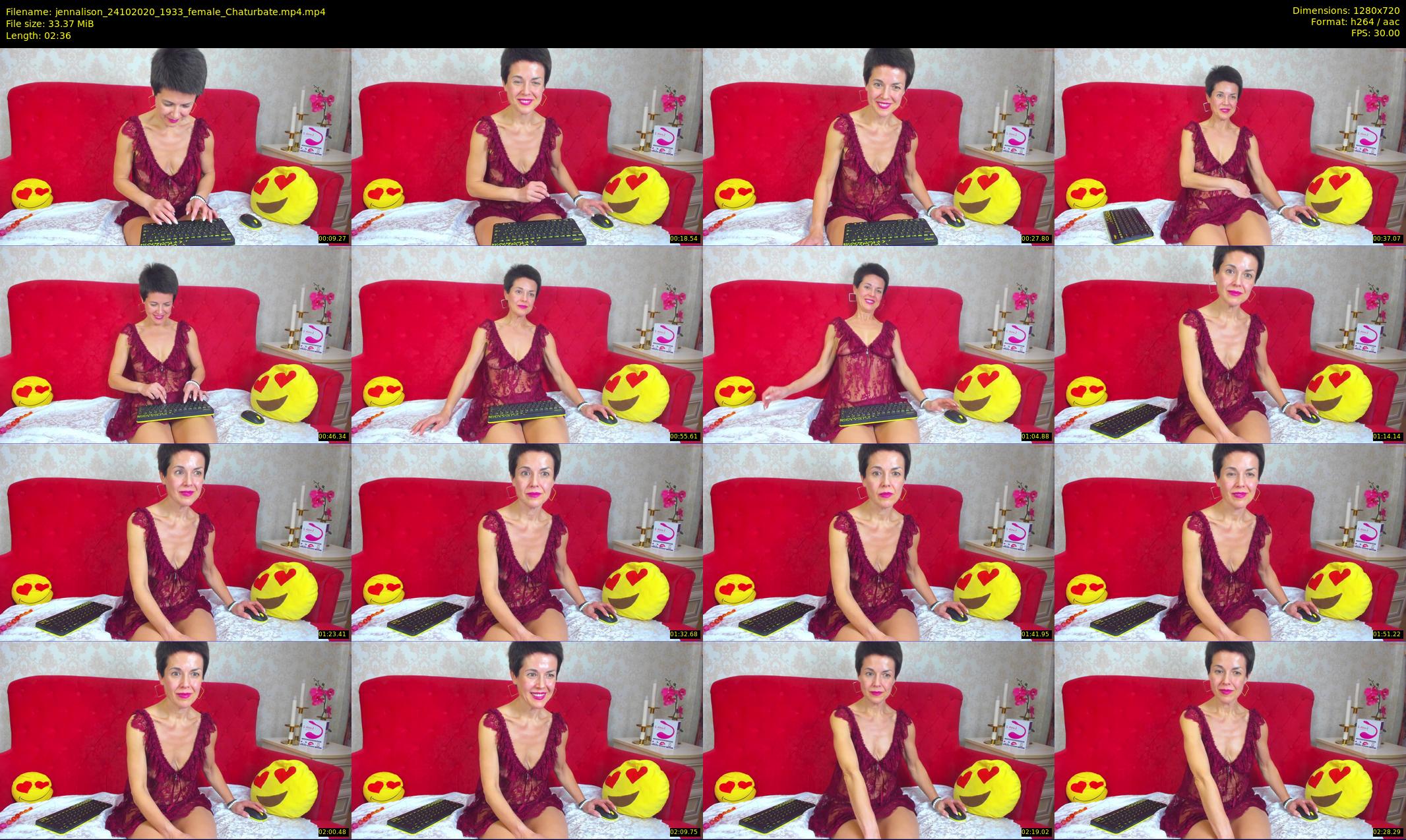 jennalison — 3 minute Chaturbate female cam show recording, 720p, Oct 24, 2020