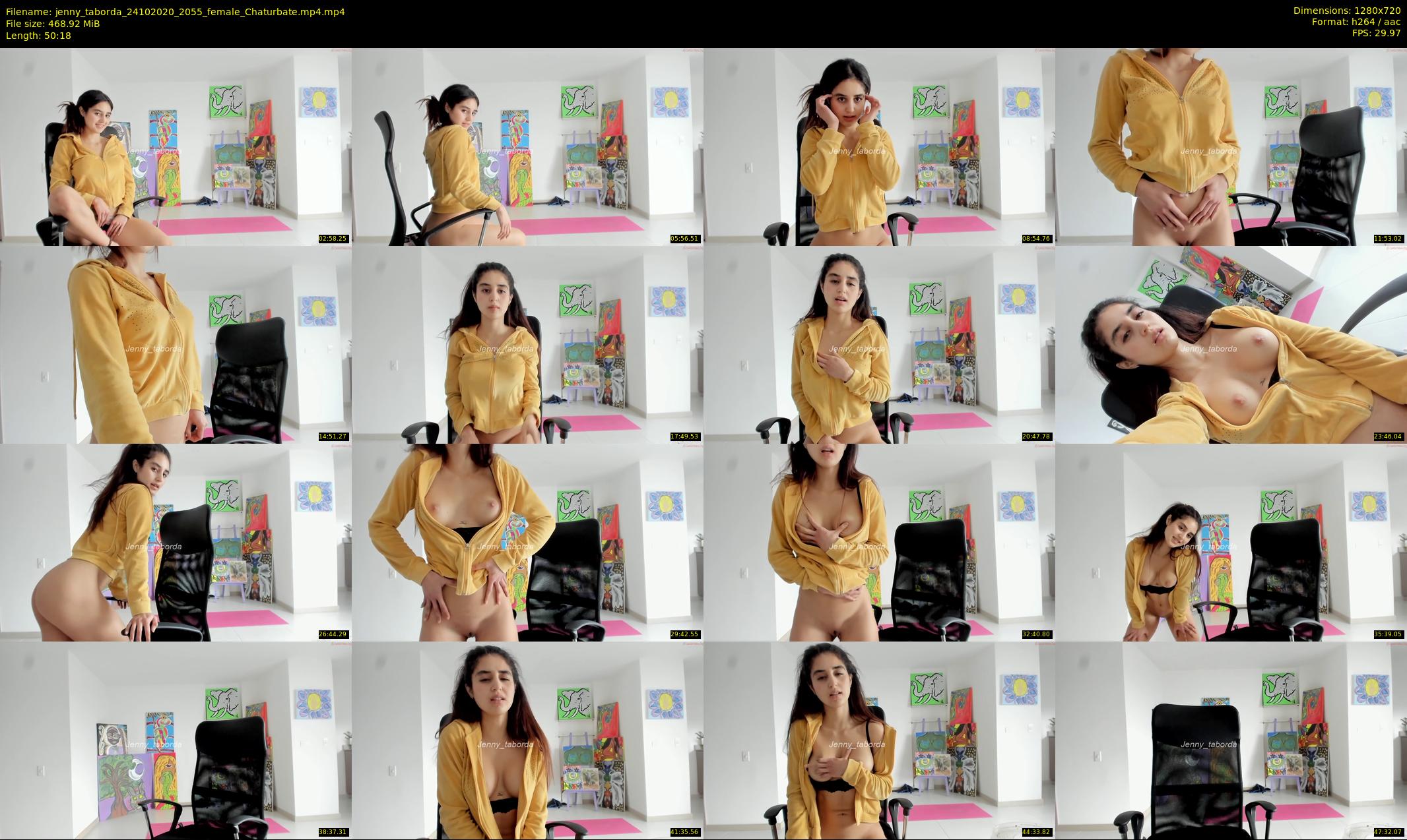 jenny_taborda — 51 minute Chaturbate female cam show recording, 720p, Oct 24, 2020