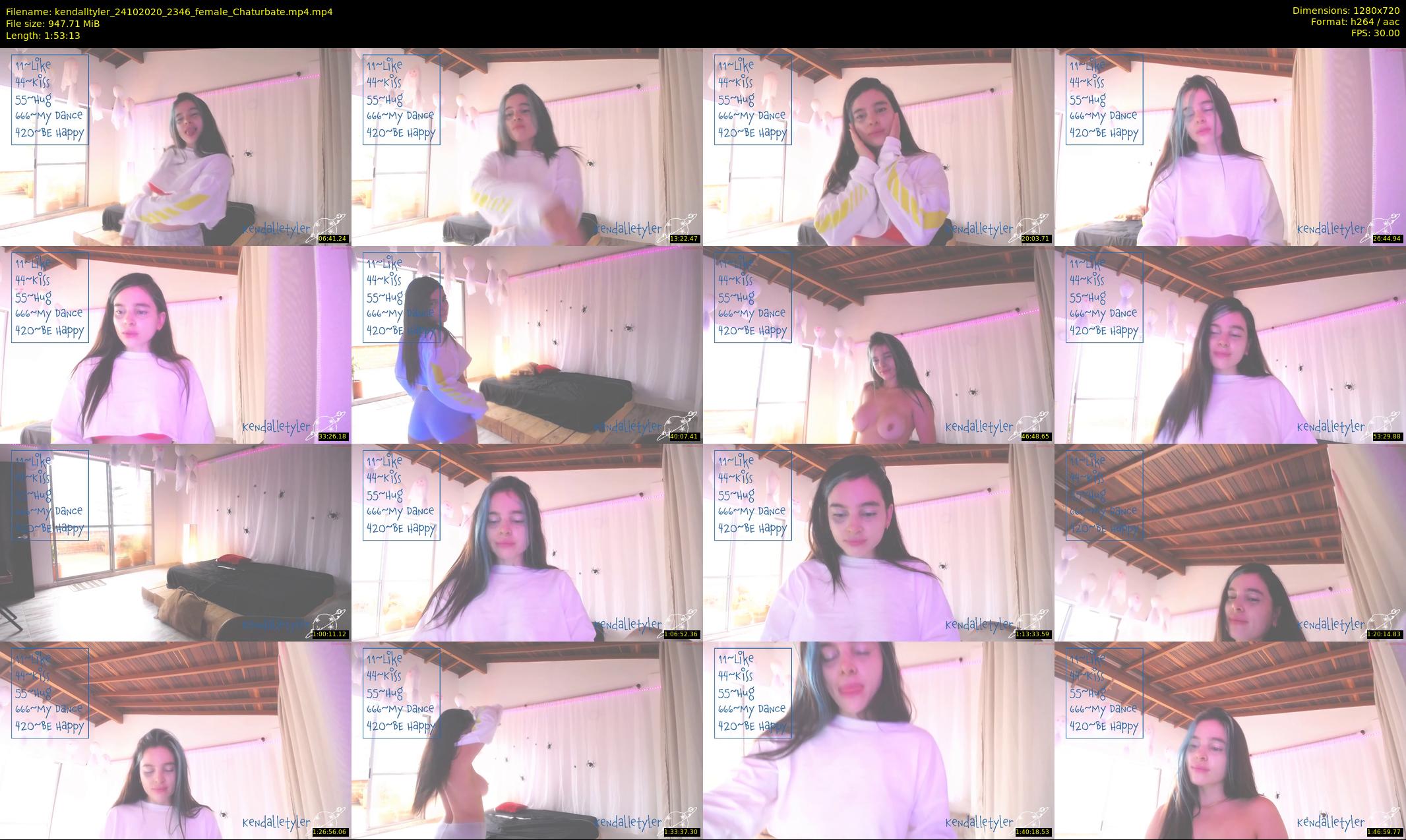 kendalltyler — 114 minute Chaturbate female cam show recording, 720p, Oct 24, 2020