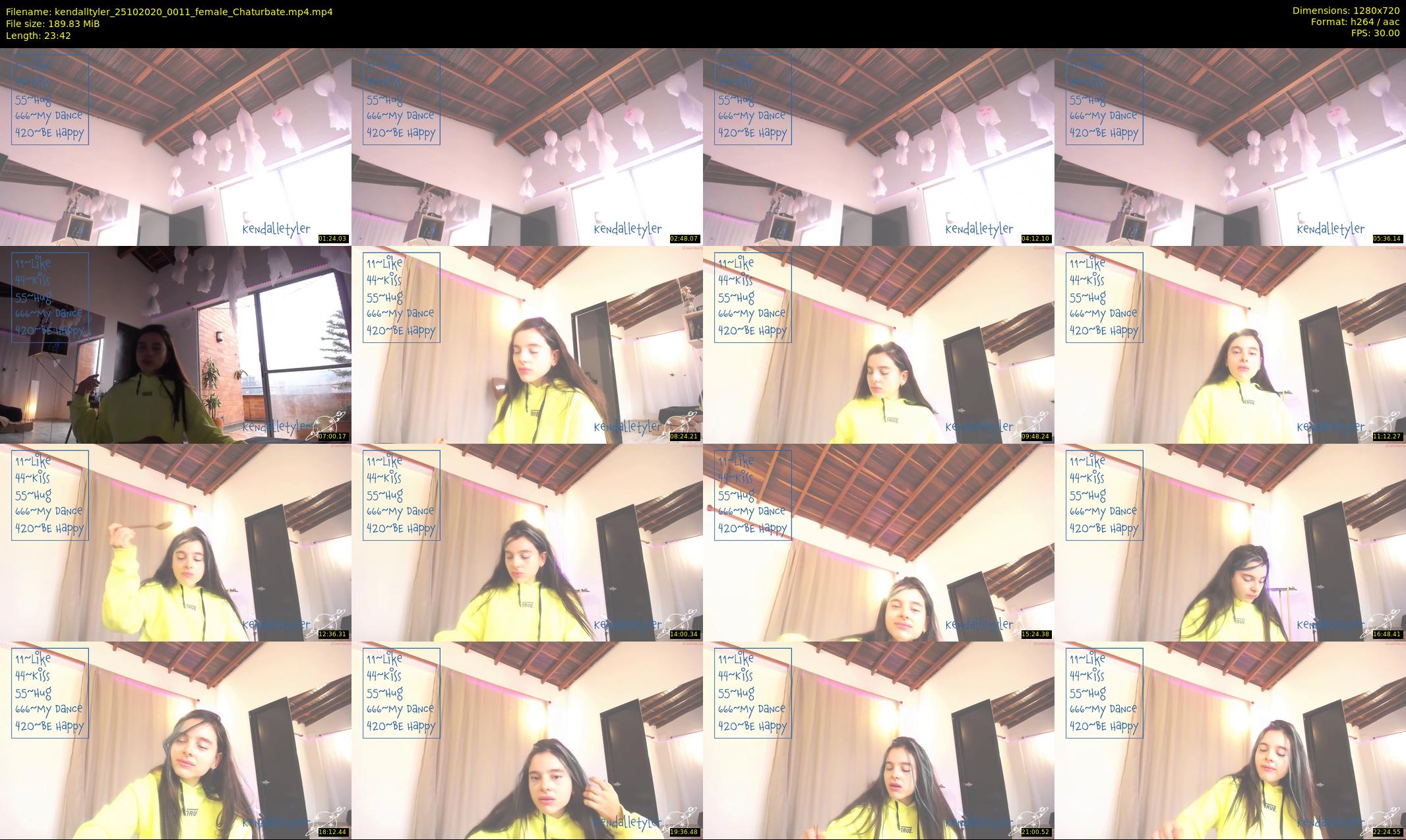 kendalltyler — 24 minute Chaturbate female cam show recording, 720p, Oct 25, 2020