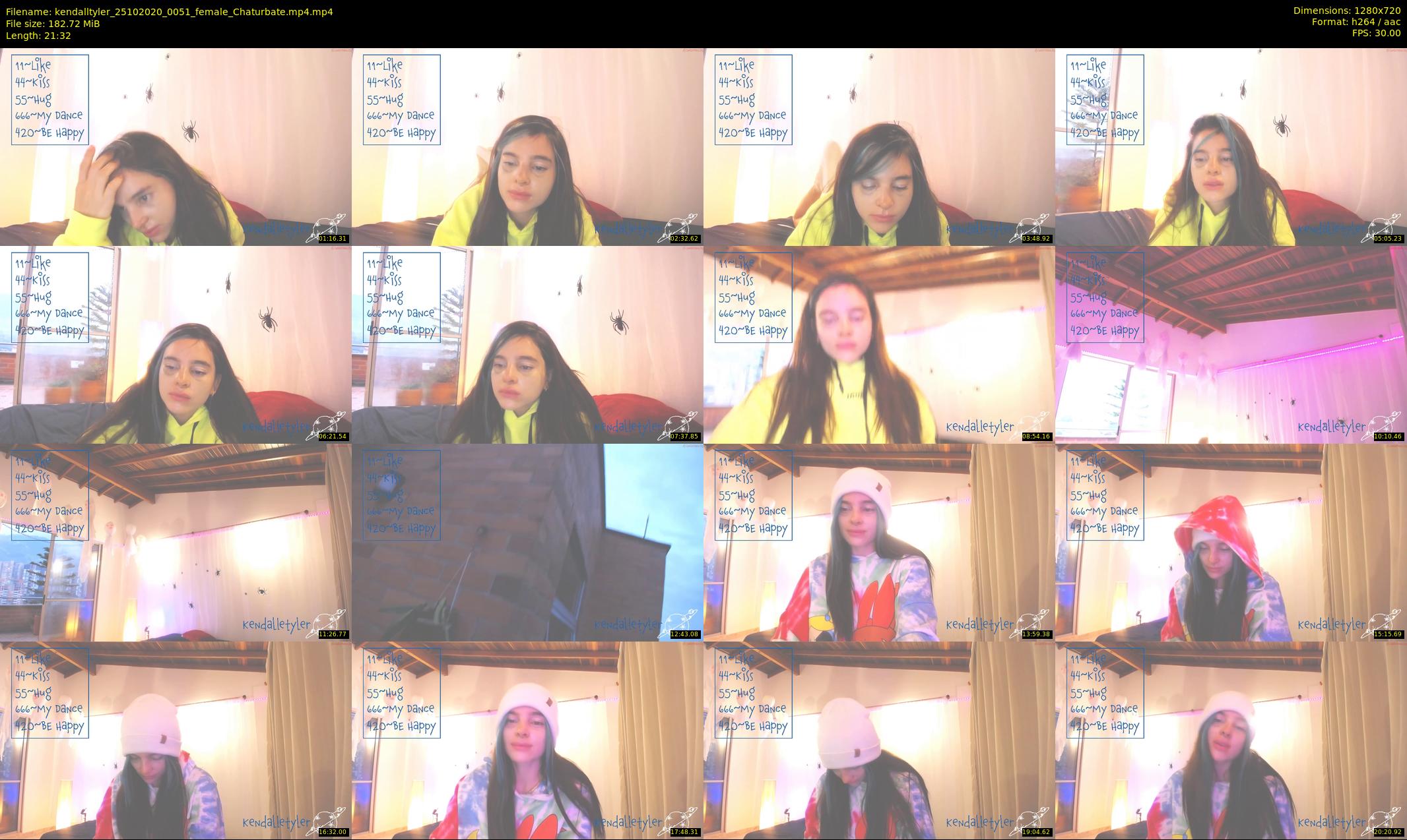 kendalltyler — 22 minute Chaturbate female cam show recording, 720p, Oct 25, 2020