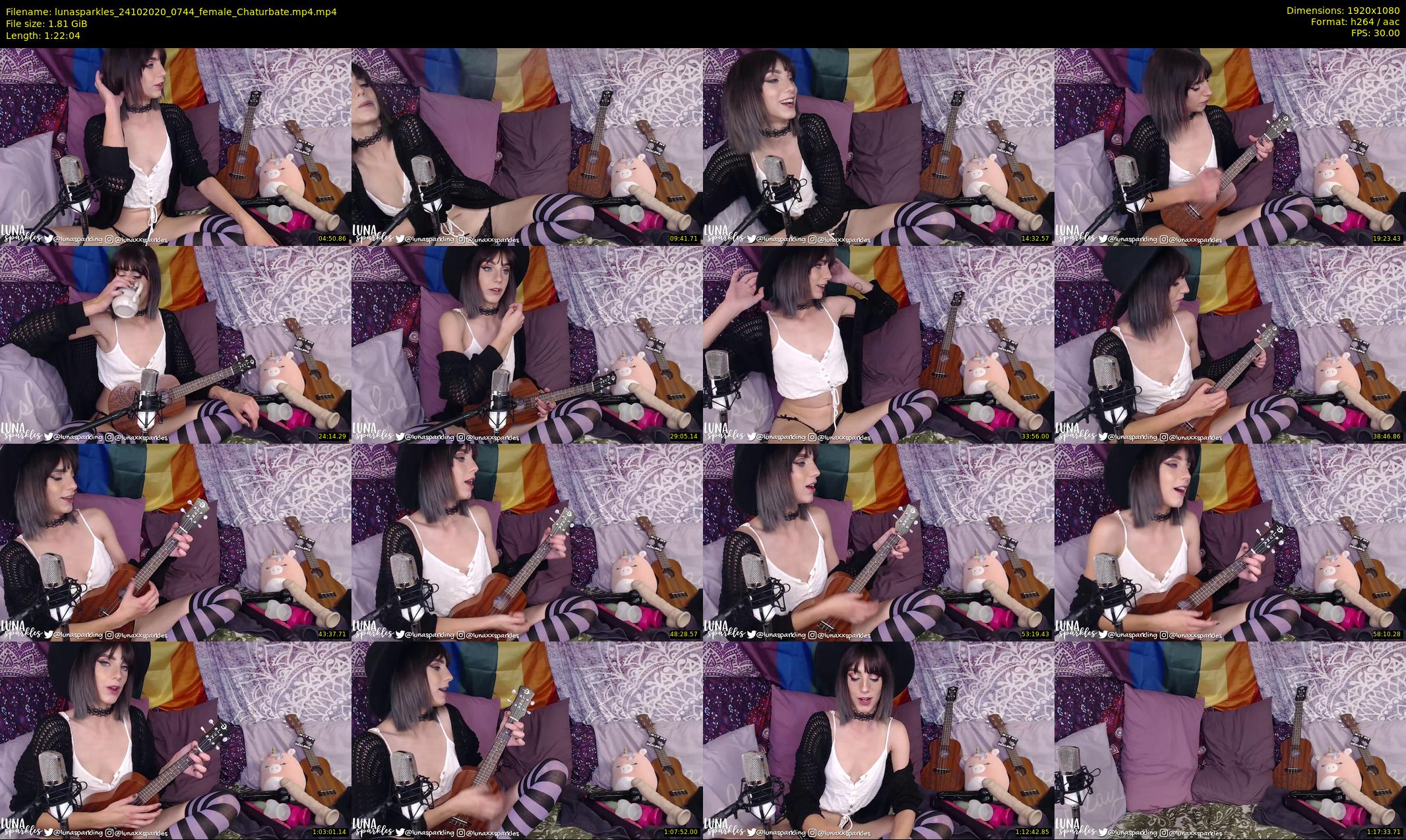 lunasparkles — 83 minute Chaturbate female cam show recording, 1080p, Oct 24, 2020
