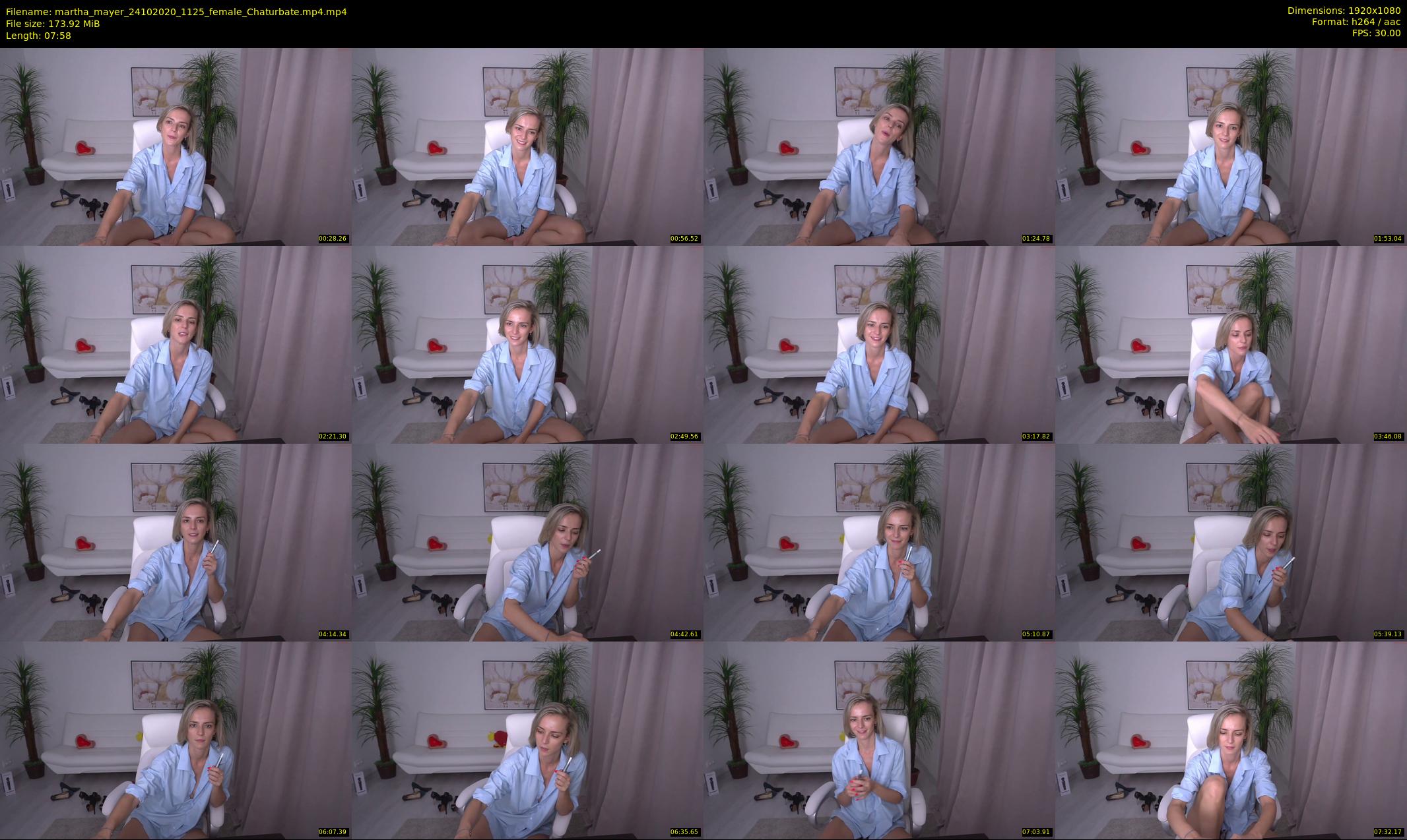 martha_mayer — 8 minute Chaturbate female cam show recording, 1080p, Oct 24, 2020