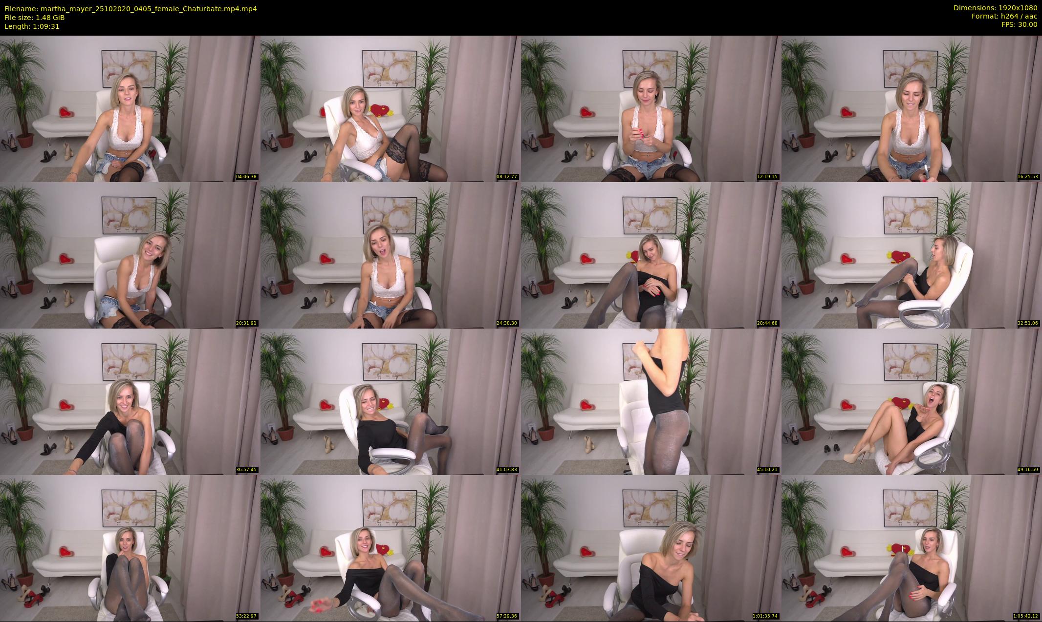 martha_mayer — 70 minute Chaturbate female cam show recording, 1080p, Oct 25, 2020