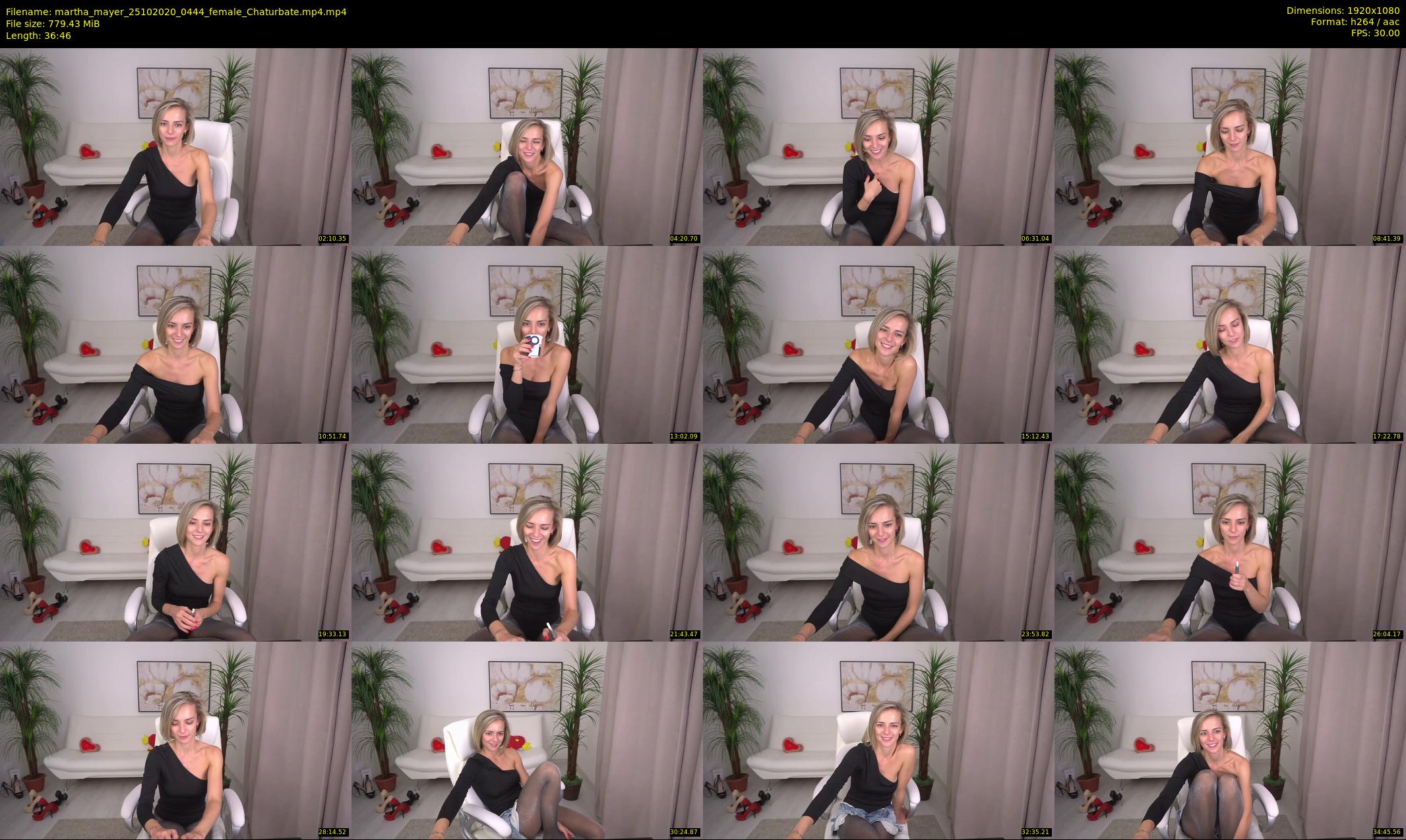 martha_mayer — 37 minute Chaturbate female cam show recording, 1080p, Oct 25, 2020