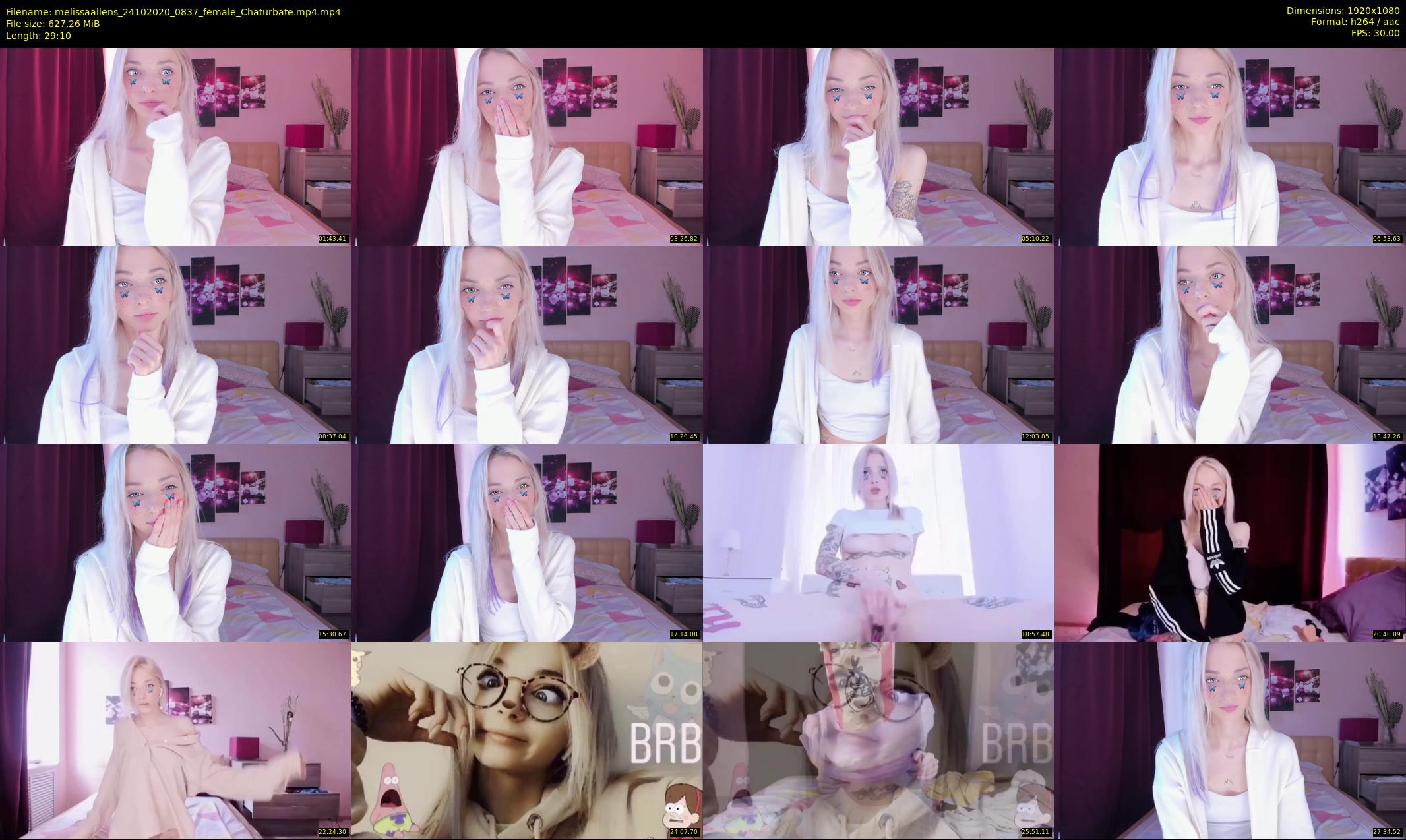 melissaallens — 30 minute Chaturbate female cam show recording, 1080p, Oct 24, 2020