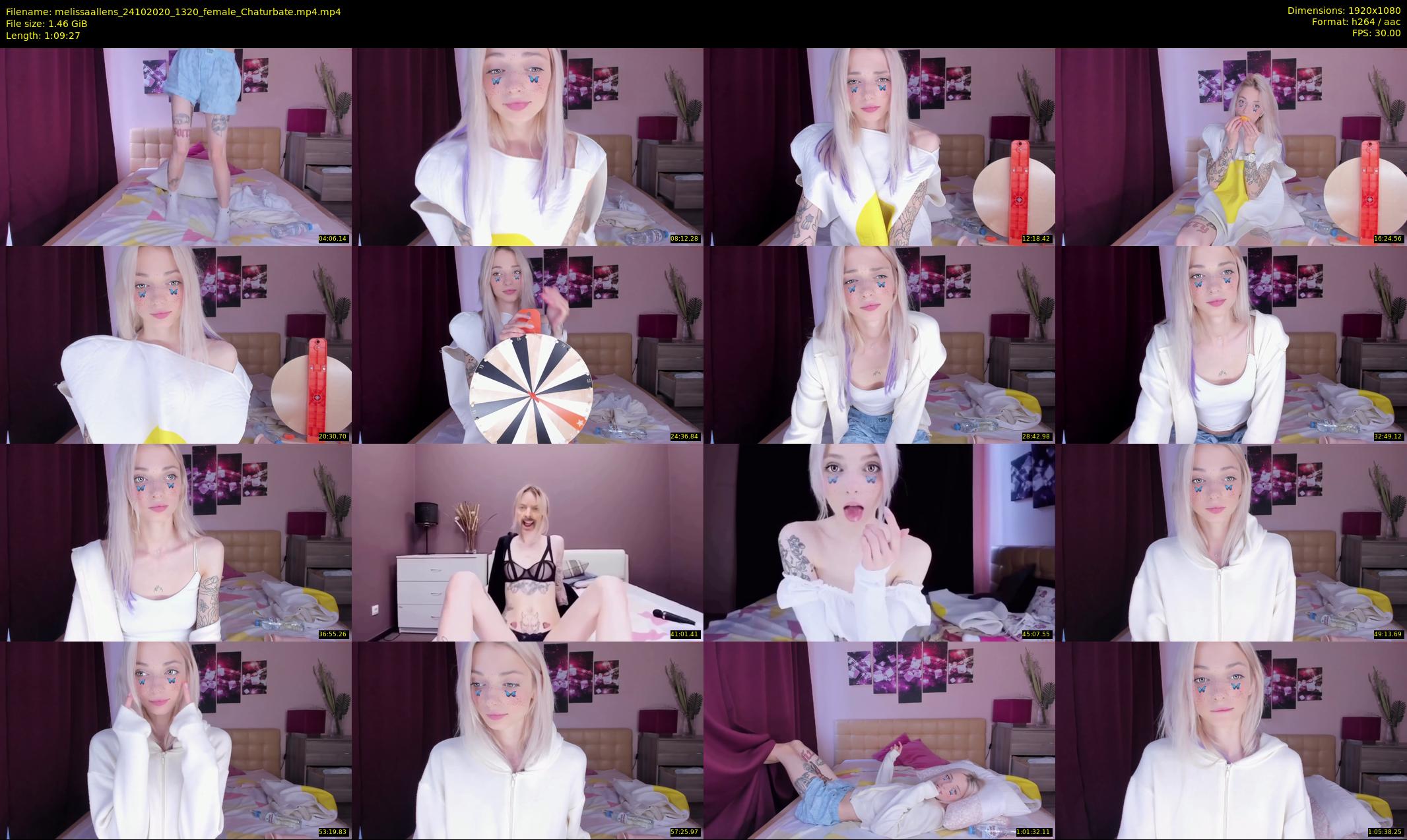melissaallens — 70 minute Chaturbate female cam show recording, 1080p, Oct 24, 2020