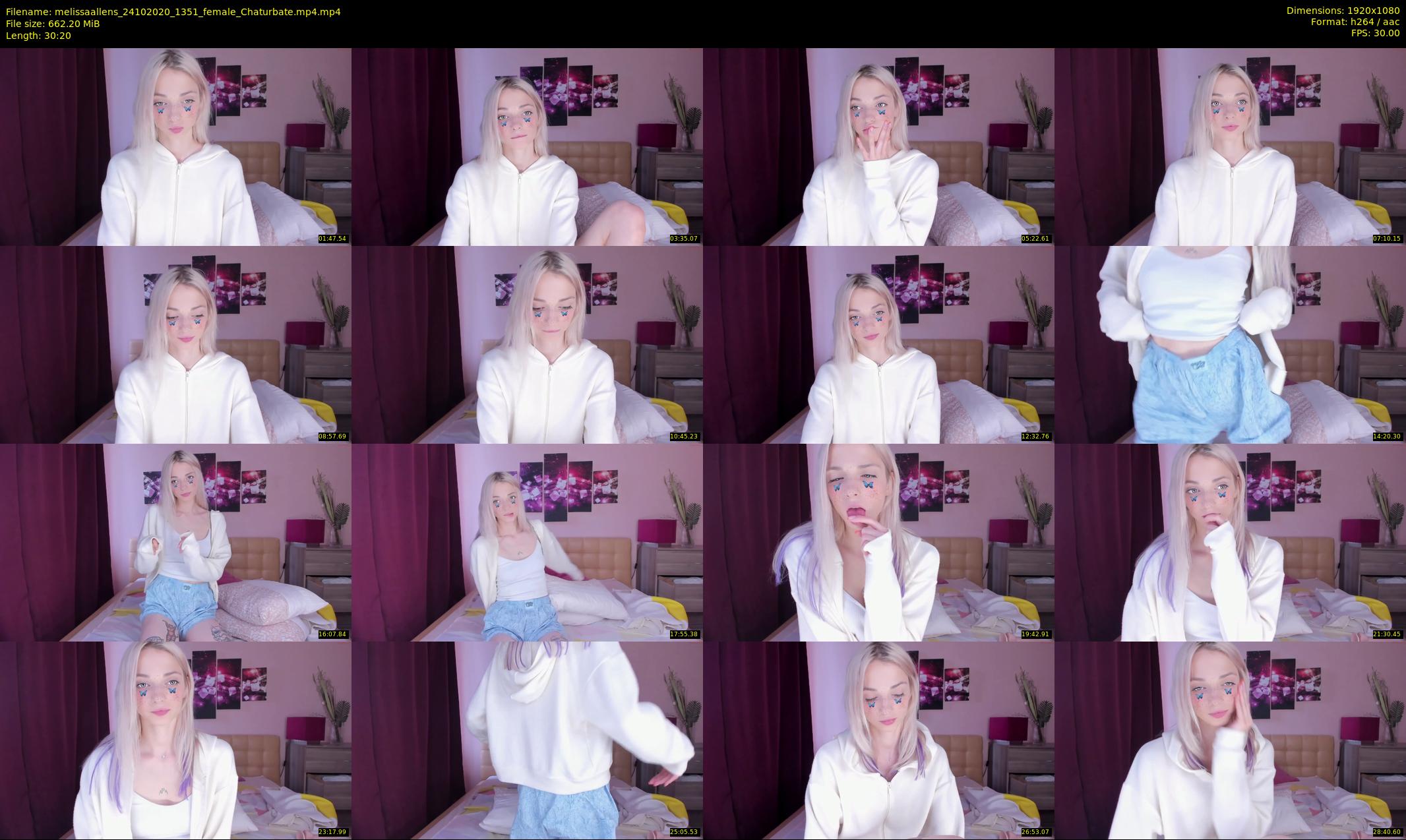 melissaallens — 31 minute Chaturbate female cam show recording, 1080p, Oct 24, 2020