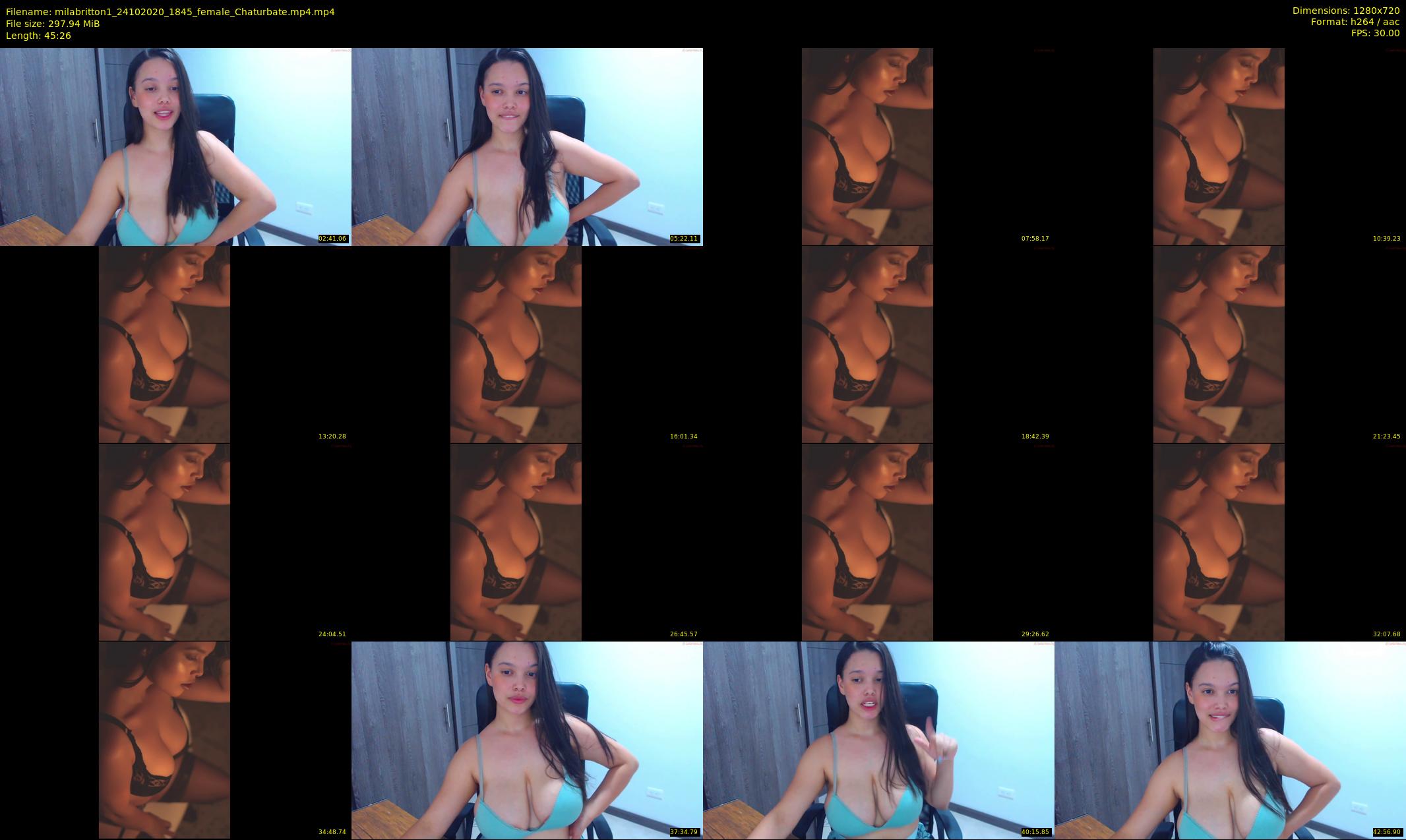 milabritton1 — 46 minute Chaturbate female cam show recording, 720p, Oct 24, 2020