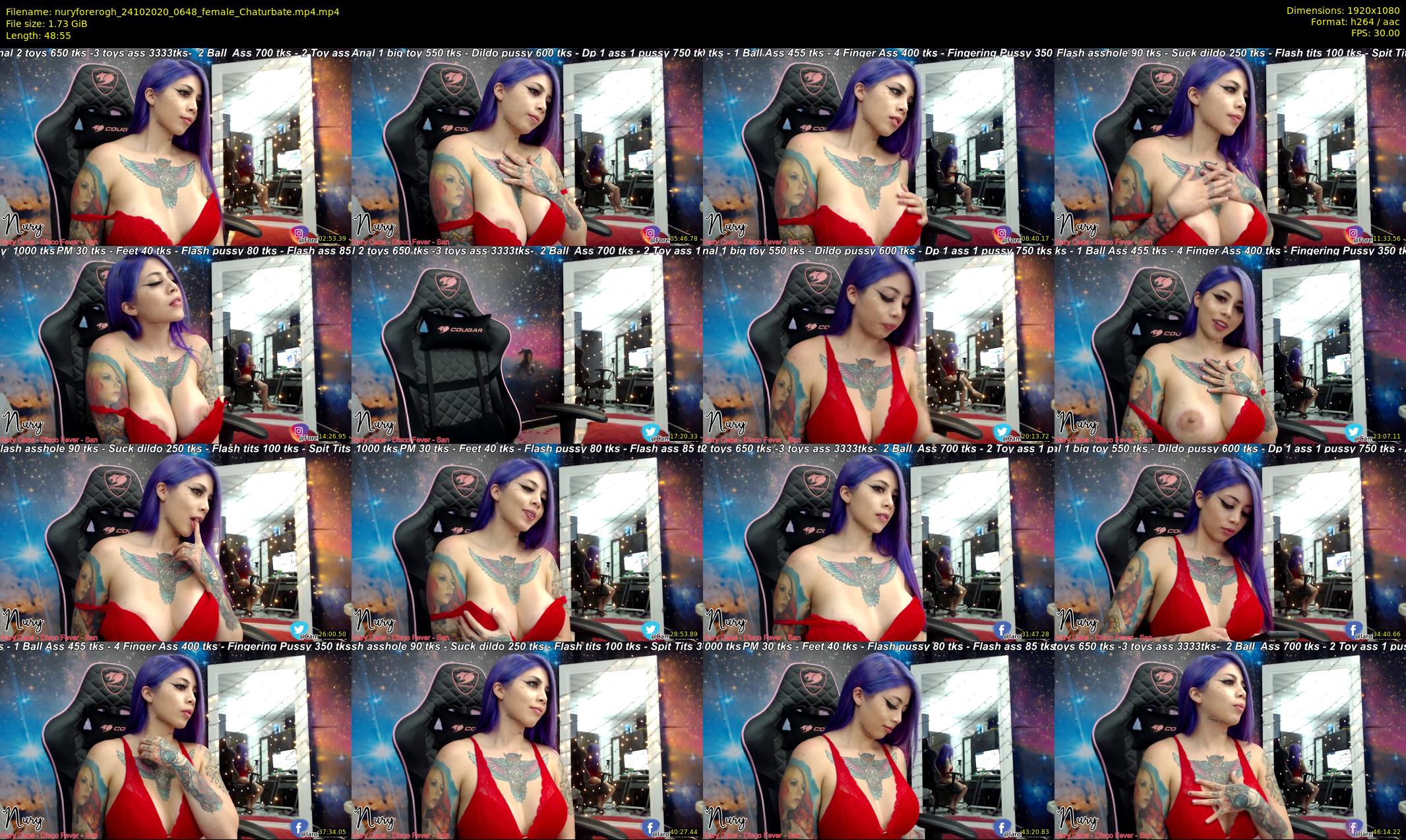 nuryforerogh — 49 minute Chaturbate female cam show recording, 1080p, Oct 24, 2020