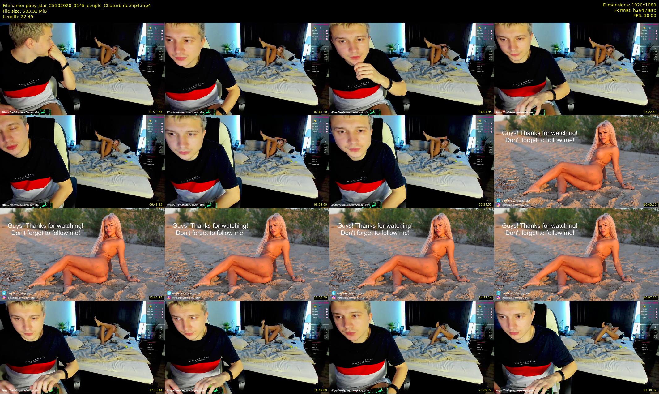 popy_star — 23 minute Chaturbate couple cam show recording, 1080p, Oct 25, 2020