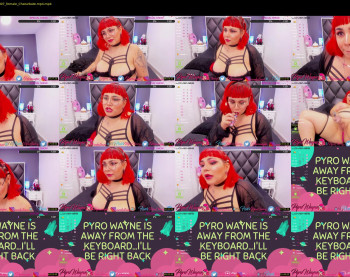 pyrowayne — 59 minute Chaturbate female cam show recording, 720p, Oct 25, 2020
