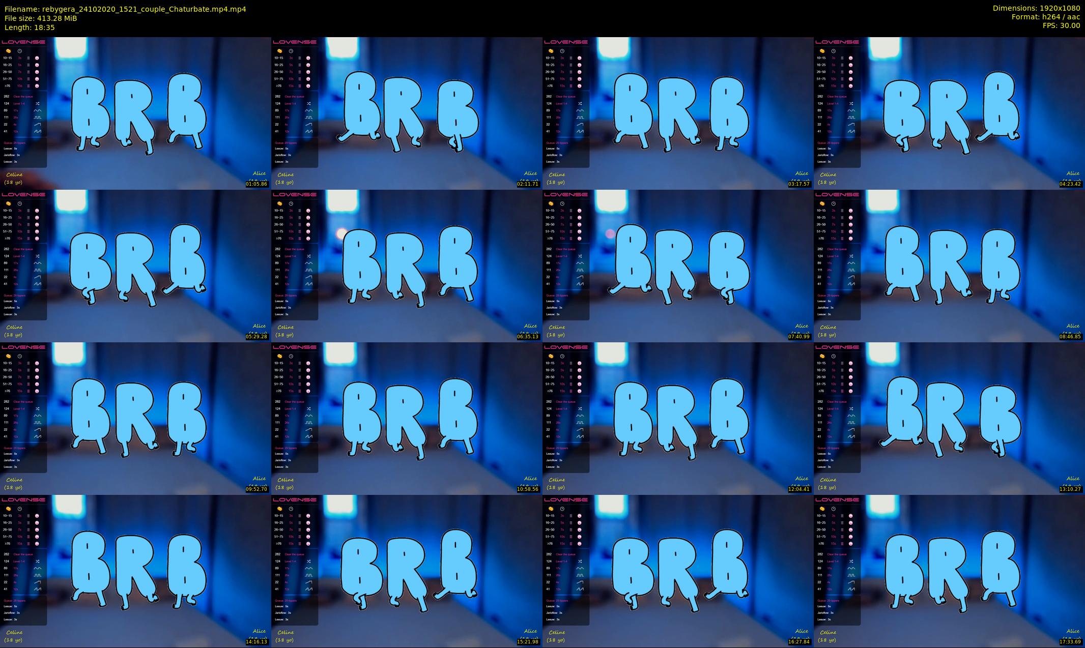 rebygera — 19 minute Chaturbate couple cam show recording, 1080p, Oct 24, 2020