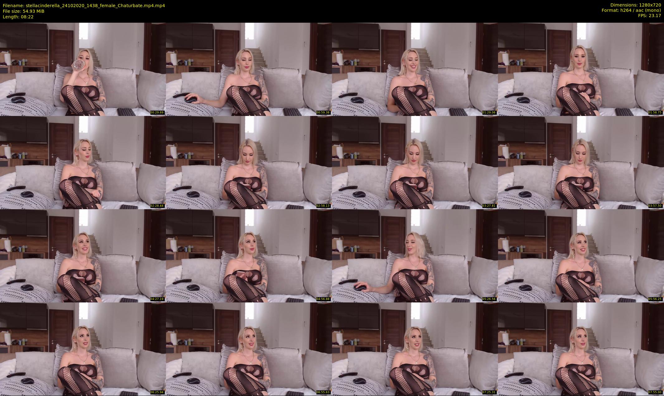 stellacinderella — 9 minute Chaturbate female cam show recording, 720p, Oct 24, 2020