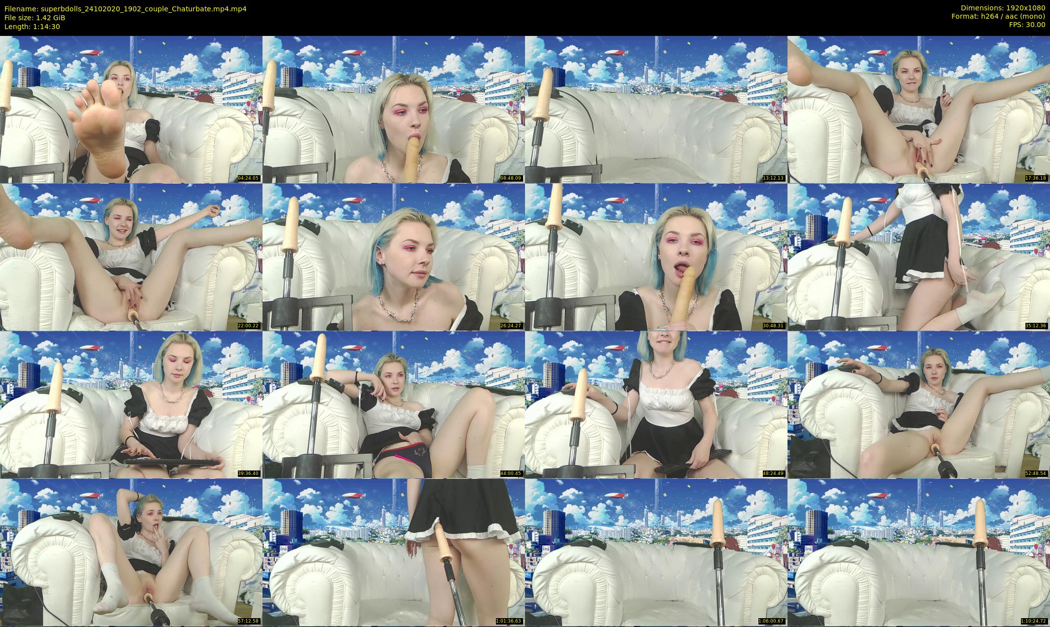 superbdolls — 75 minute Chaturbate couple cam show recording, 1080p, Oct 24, 2020
