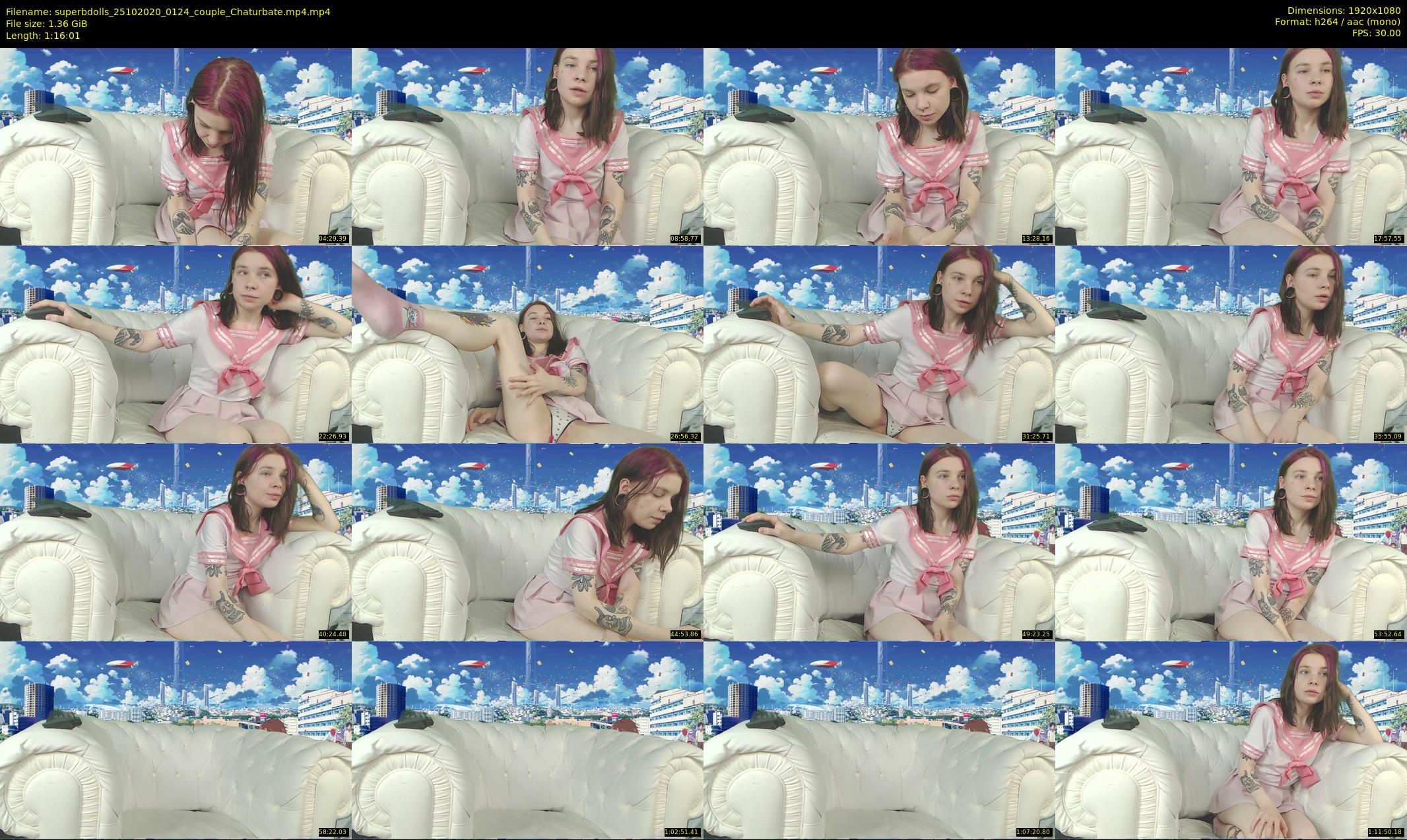 superbdolls — 77 minute Chaturbate couple cam show recording, 1080p, Oct 25, 2020