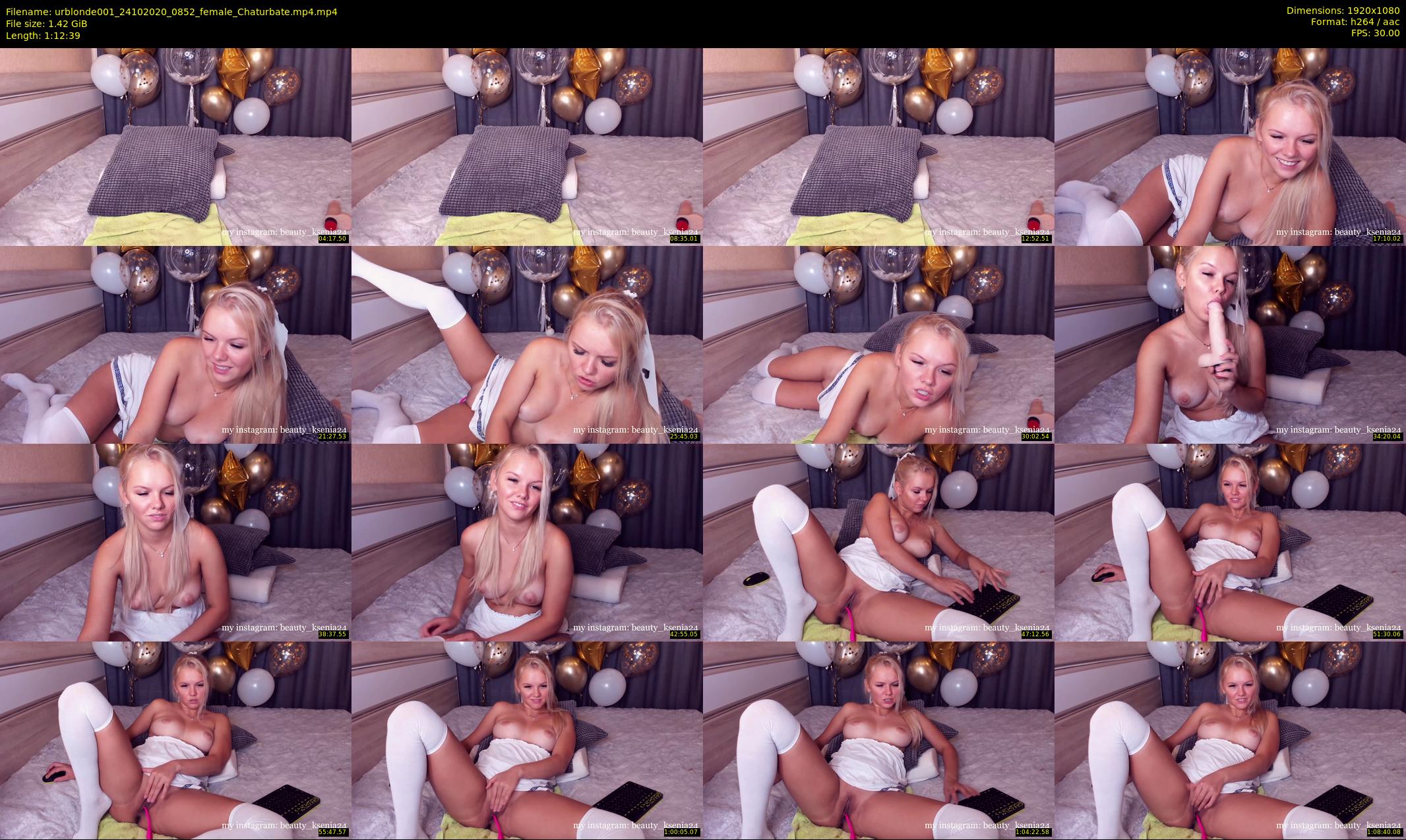 urblonde001 — 73 minute Chaturbate female cam show recording, 1080p, Oct 24, 2020