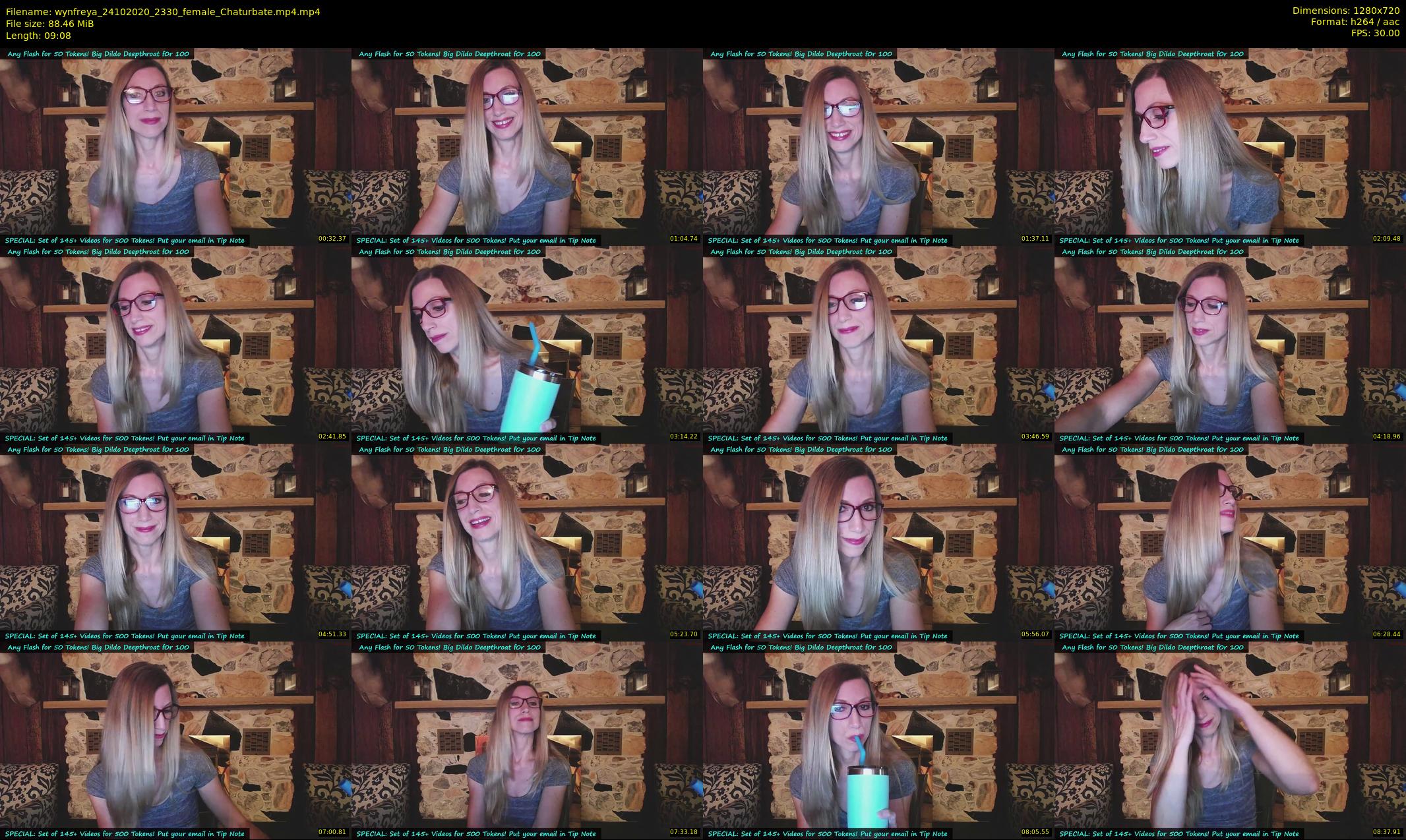 wynfreya — 10 minute Chaturbate female cam show recording, 720p, Oct 24, 2020