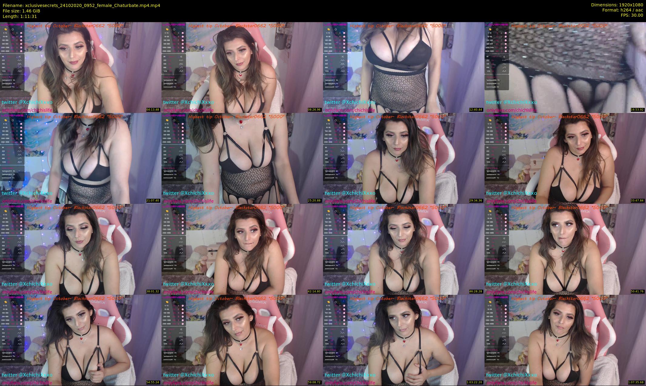 xclusivesecrets — 72 minute Chaturbate female cam show recording, 1080p, Oct 24, 2020