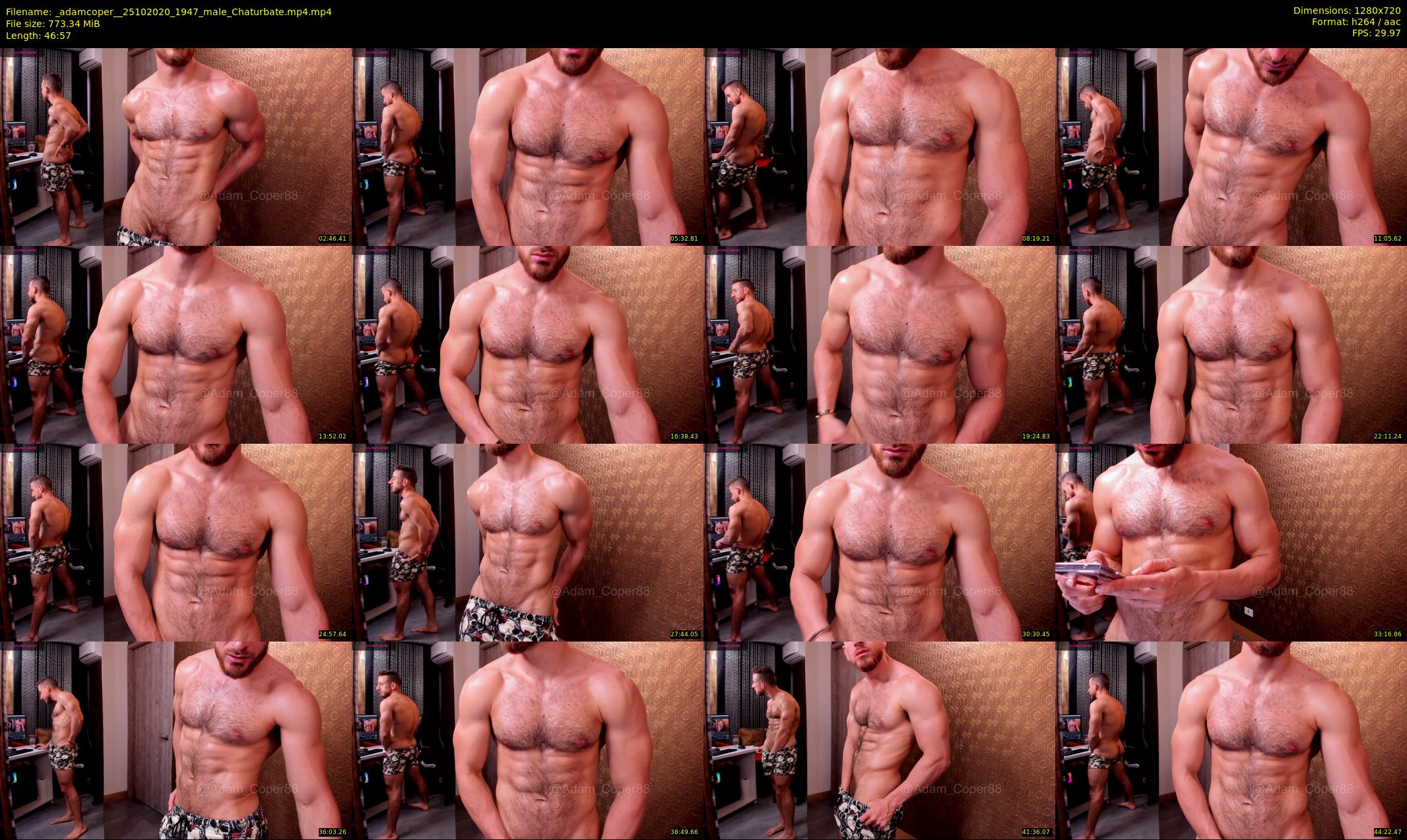 _adamcoper_ — 47 minute Chaturbate male cam show recording, 720p, Oct 25, 2020