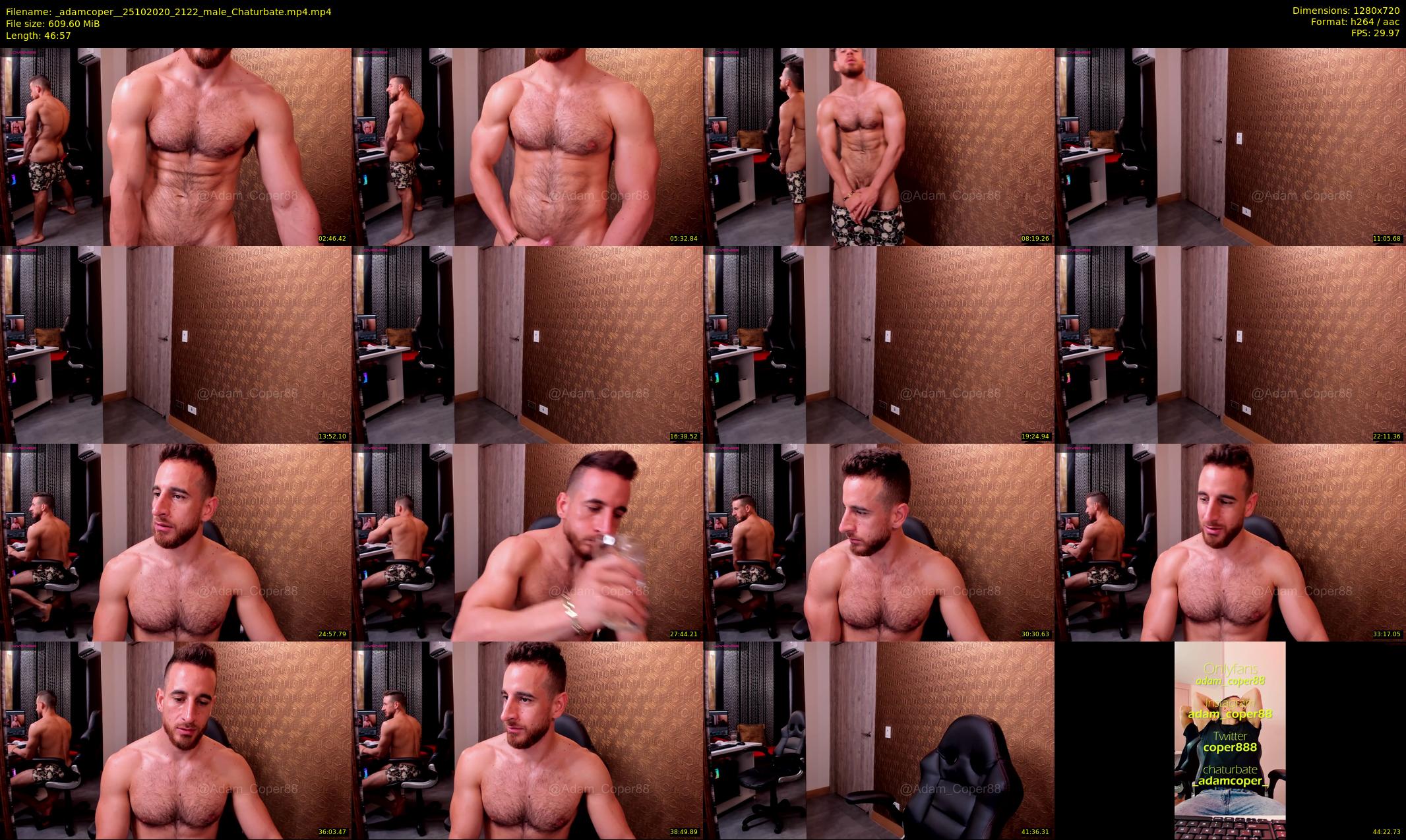 _adamcoper_ — 47 minute Chaturbate male cam show recording, 720p, Oct 25, 2020