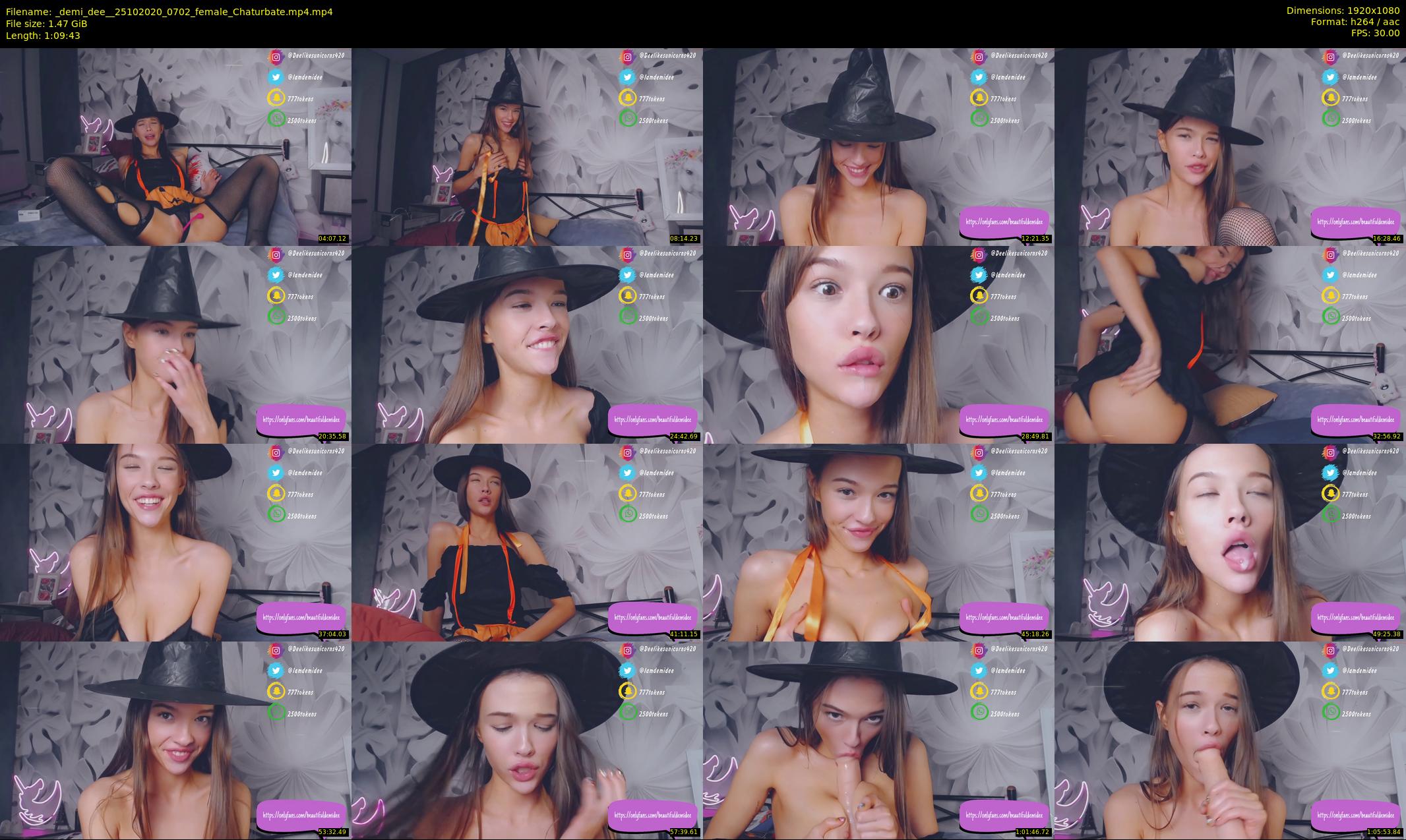 _demi_dee_ — 70 minute Chaturbate female cam show recording, 1080p, Oct 25, 2020