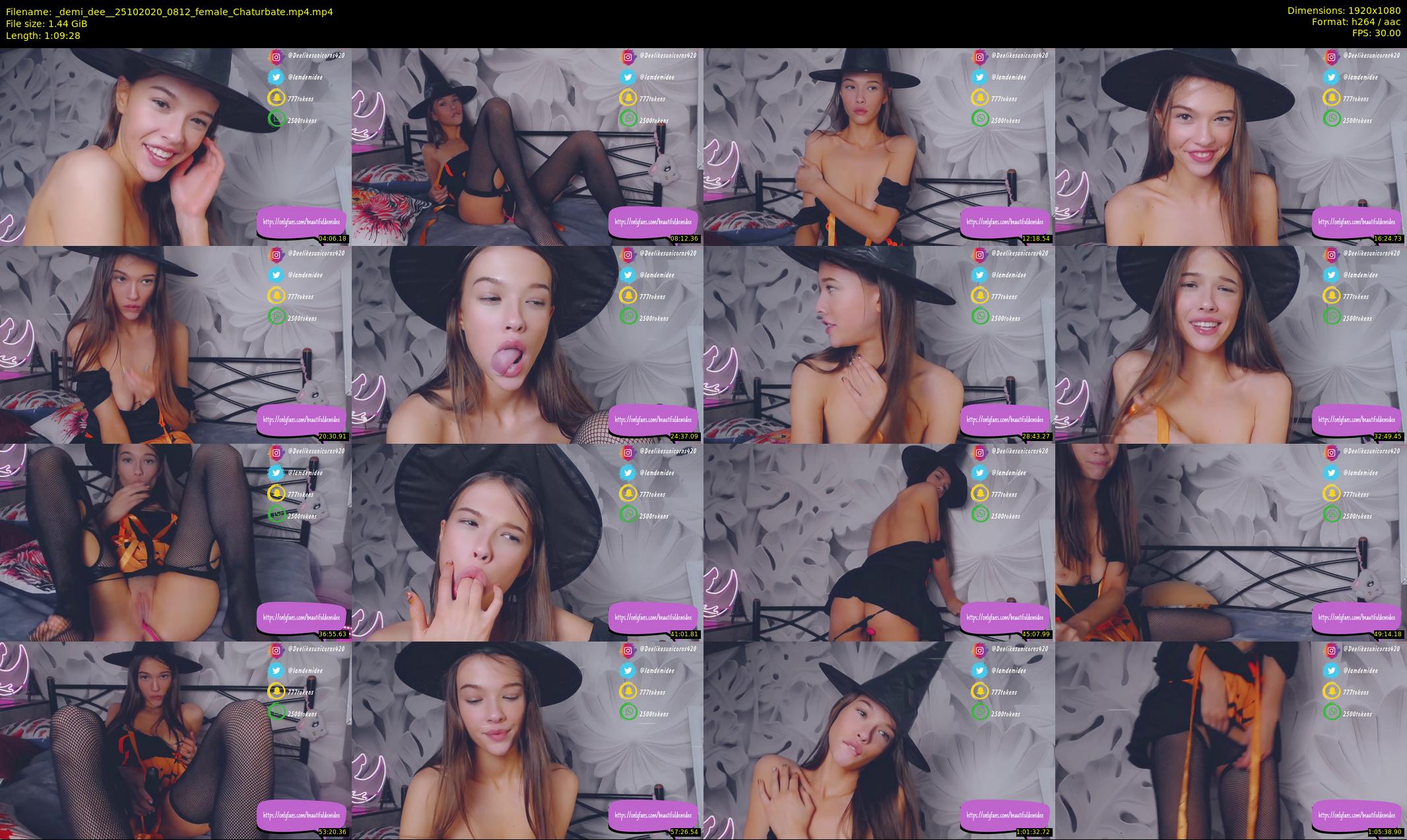 _demi_dee_ — 70 minute Chaturbate female cam show recording, 1080p, Oct 25, 2020