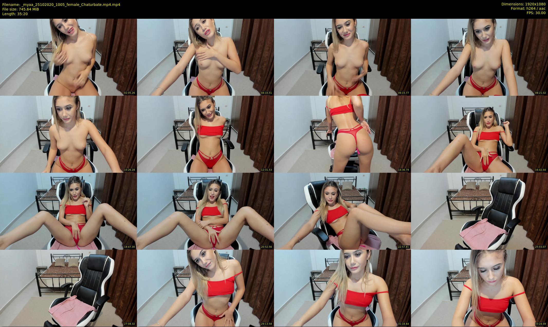 _myaa — 36 minute Chaturbate female cam show recording, 1080p, Oct 25, 2020