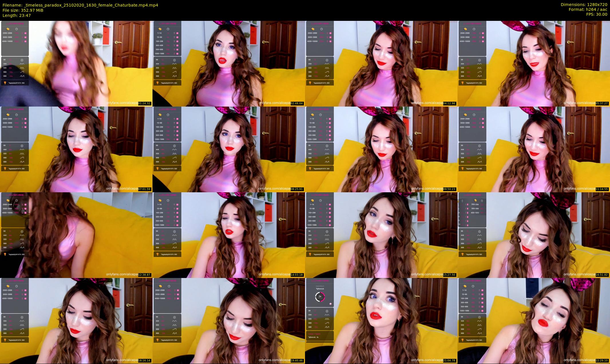 _timeless_paradox — 24 minute Chaturbate female cam show recording, 720p, Oct 25, 2020