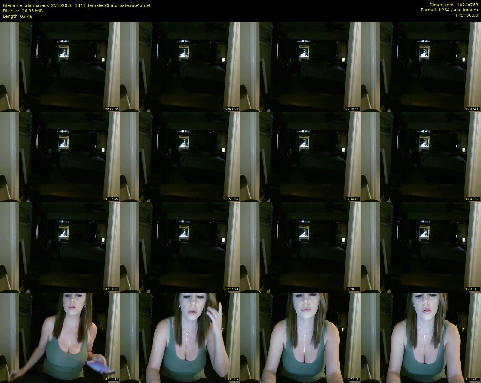 alannarack — 4 minute Chaturbate female cam show recording, 720p, Oct 25, 2020