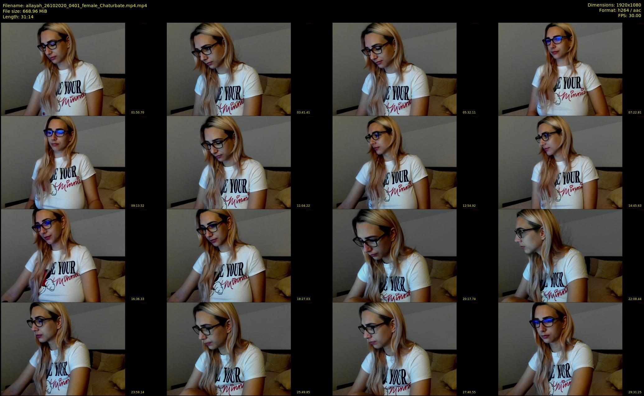 allayah — 32 minute Chaturbate female cam show recording, 1080p, Oct 26, 2020