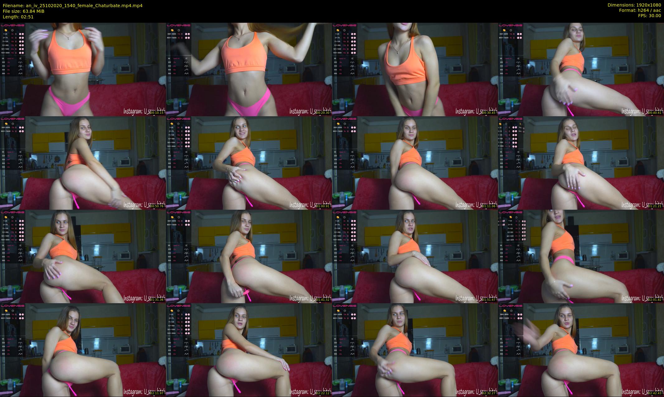 an_iv — 3 minute Chaturbate female cam show recording, 1080p, Oct 25, 2020